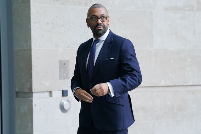 James Cleverly spoke on Times Radio on Monday (Lucy North/PA)