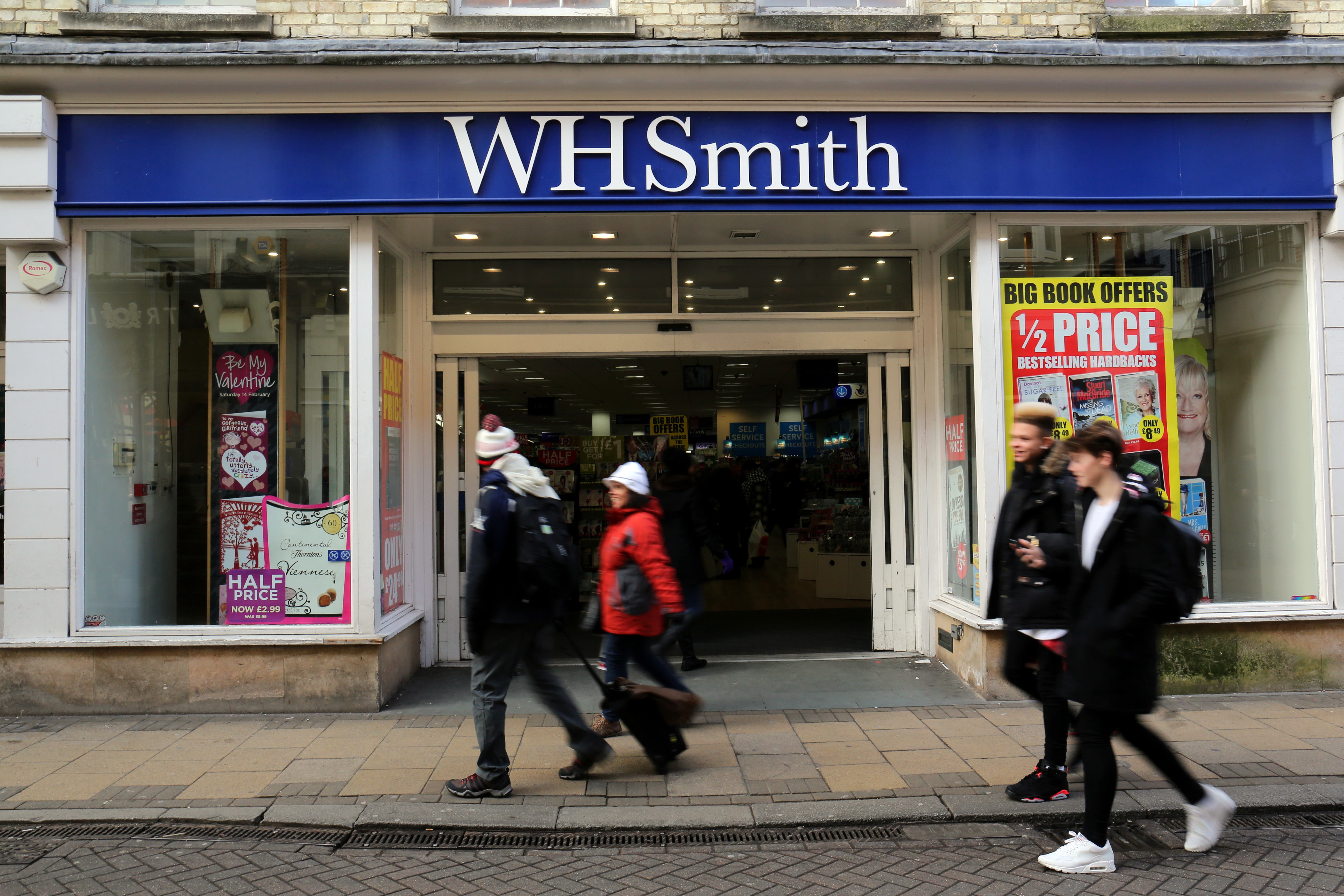 WH Smith has said it is considering the sale of its high street shops (Chris Radburn/PA)