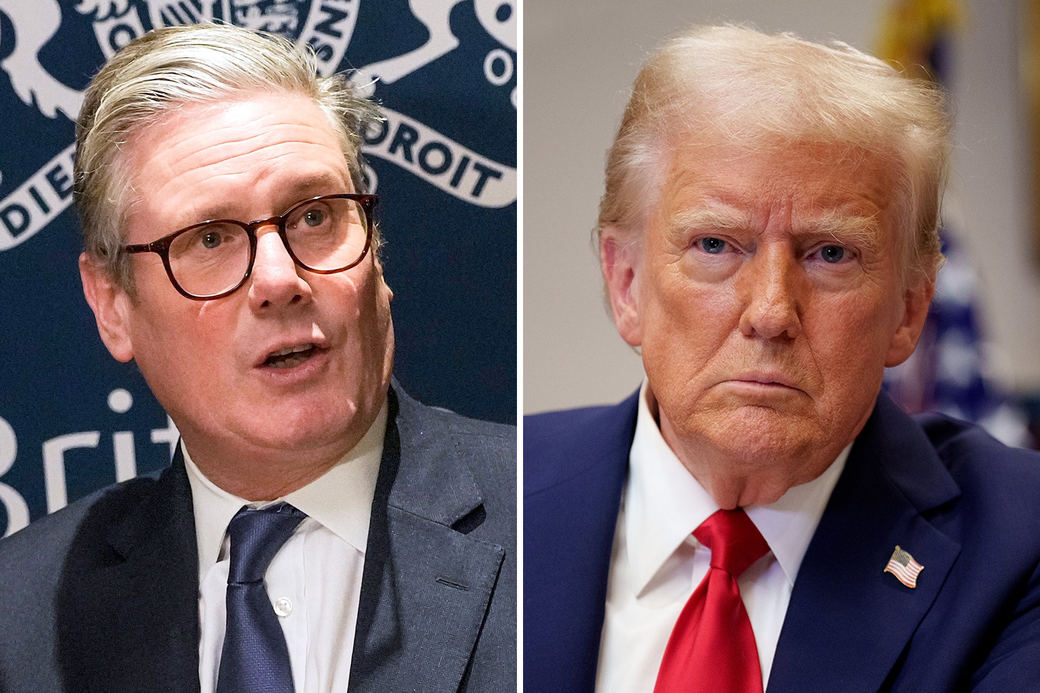 US president Donald Trump has said he has a “very good relationship” with UK prime minister Sir Keir Starmer