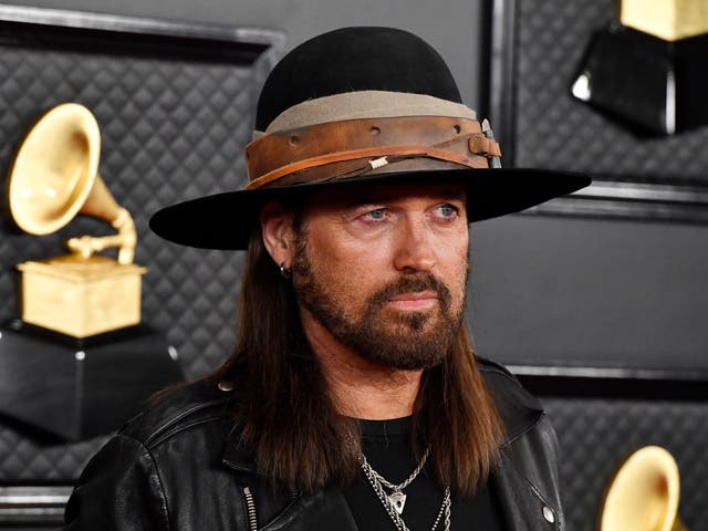 <p>Billy Ray Cyrus at the Grammy Awards in 2020</p>