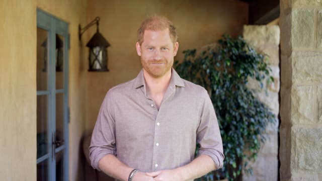 <p>The Duke of Sussex in a video message calling for people to nominate in the 2025 WellChild Awards</p>