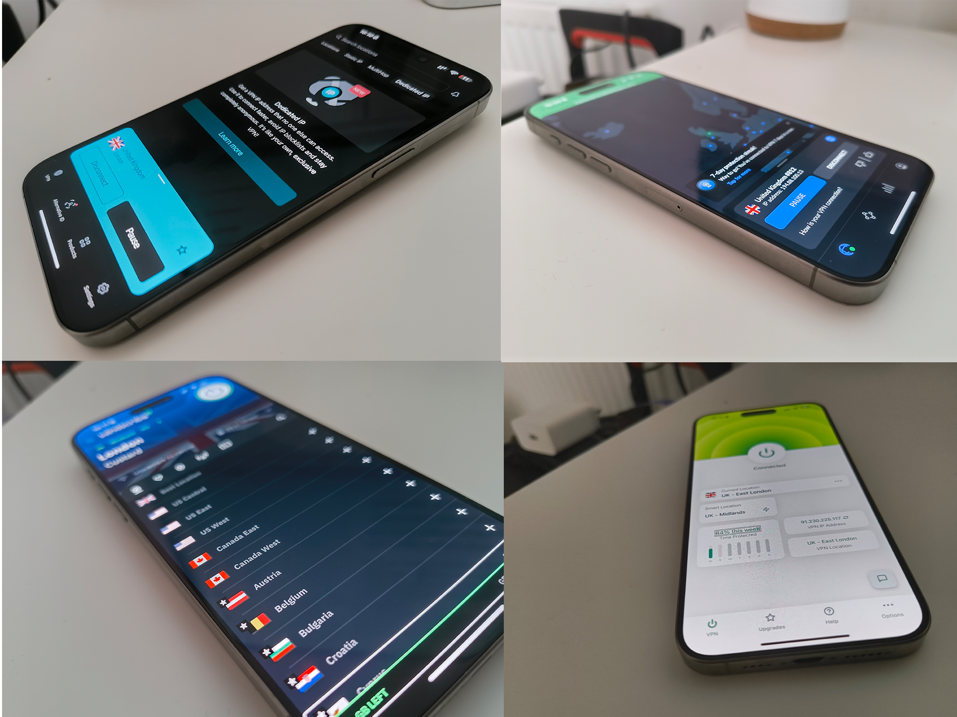 A range of VPNs were put to the test on my iPhone 15 Pro Max