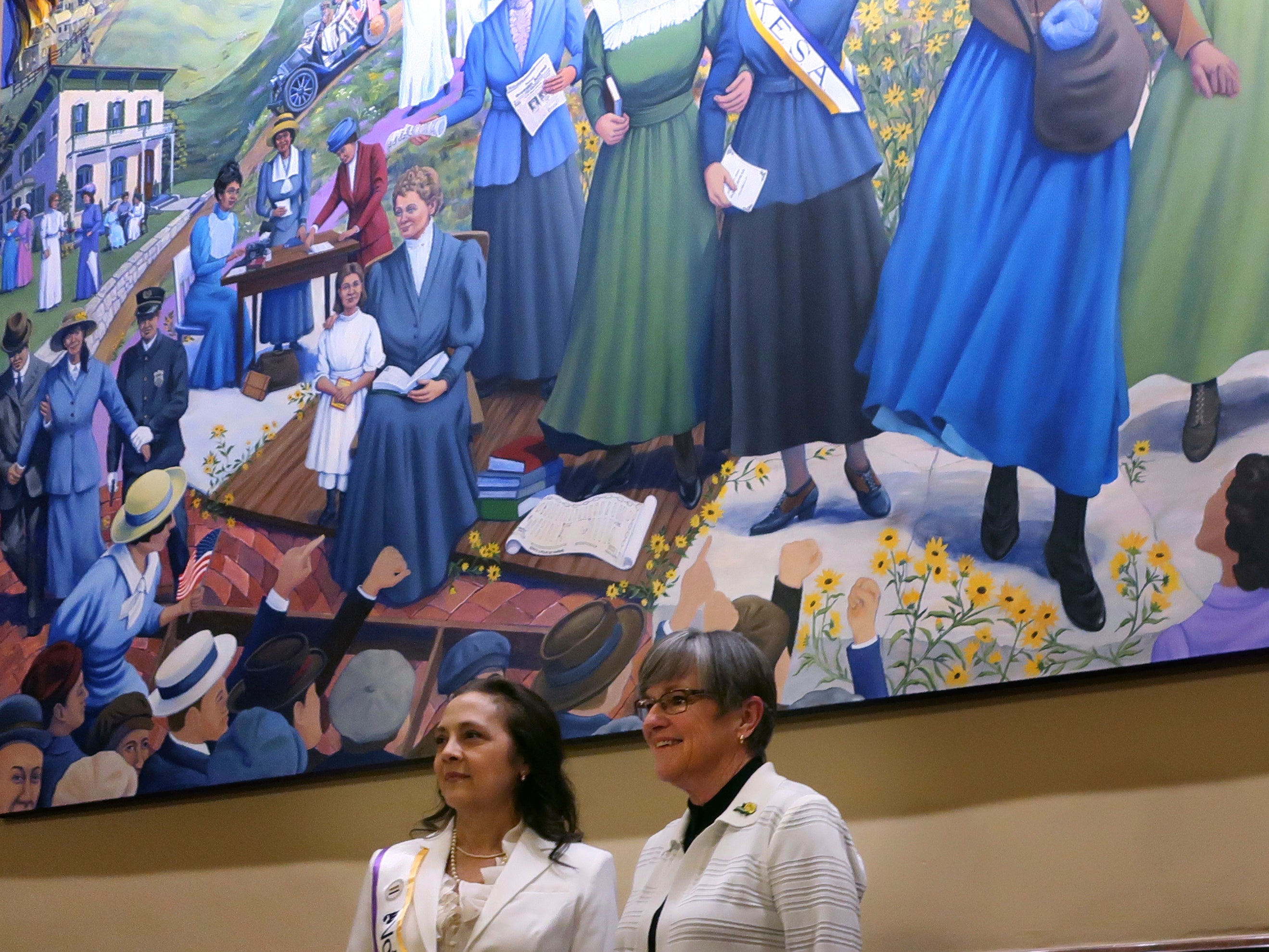 Suffragists Kansas Mural