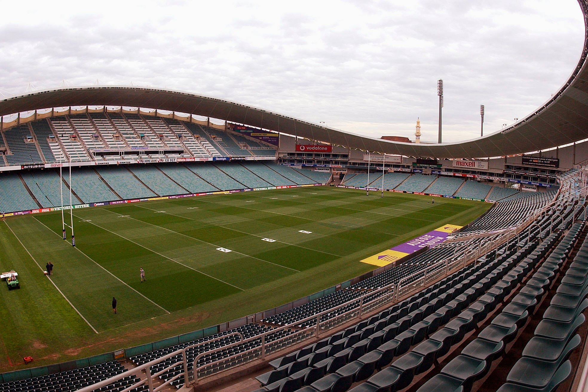 Sydney Olympic Stadium is prepared as one of the venues (AP/Rick Rycroft)