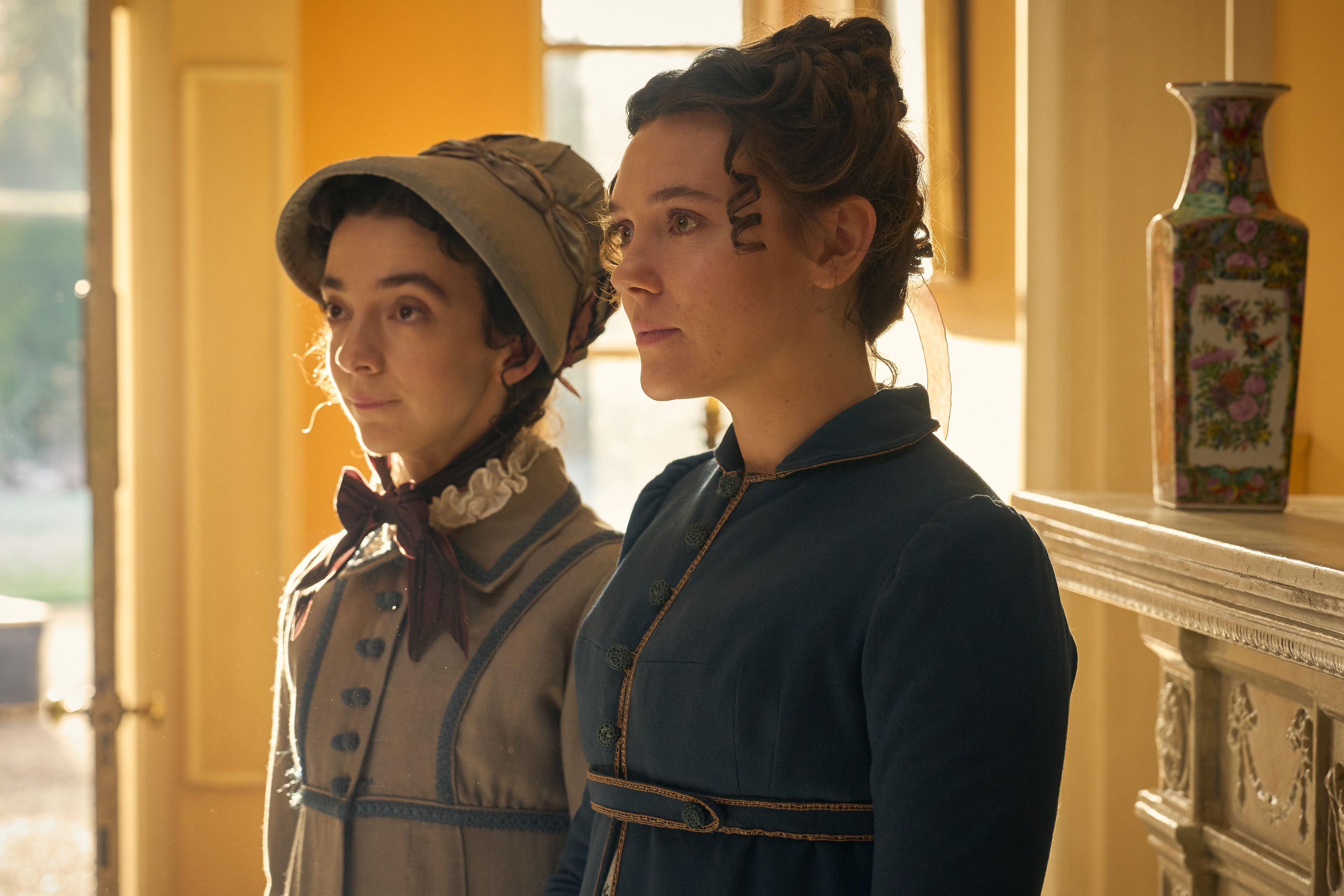 Patsy Ferran, left, and Synnøve Karlsen capture the sisters’ close bond