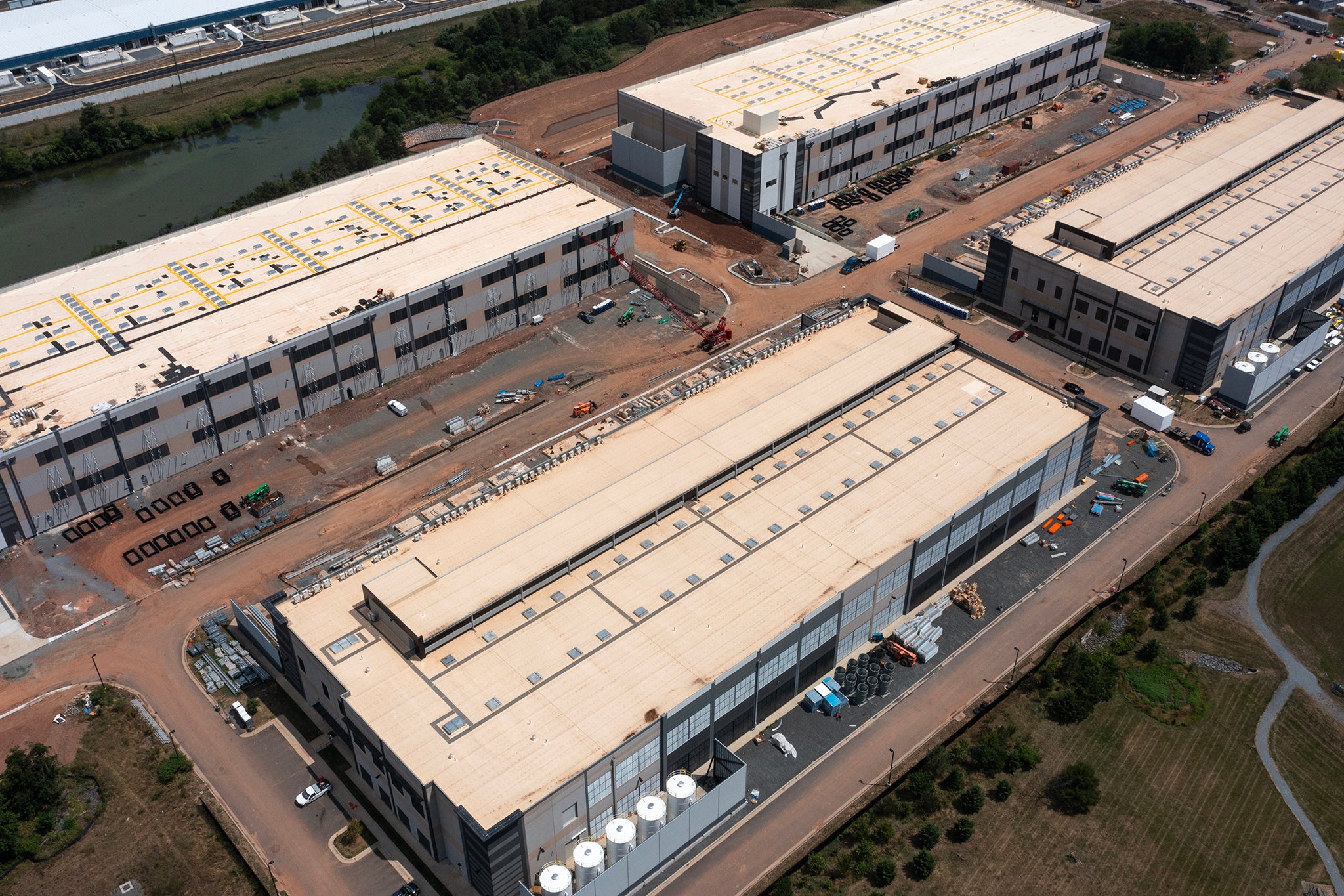 An Amazon Web Services data centre in Stone Ridge, Virginia