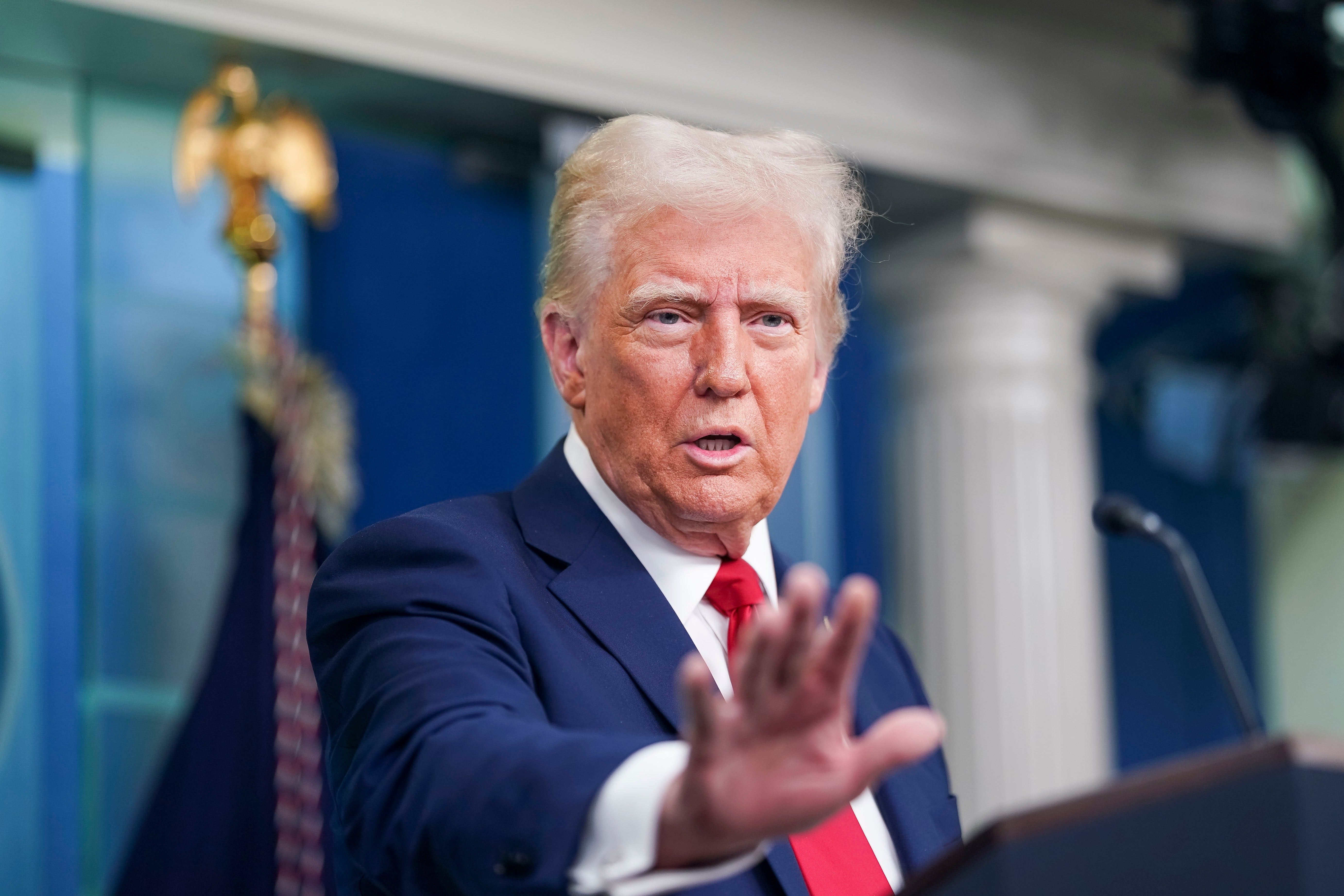 President Donald Trump claimed DEI policies ‘could have been’ to blame for the fatal collision as his press conference on the crash went off the rails