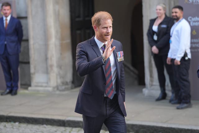 The Duke of Sussex and NGN reached an agreement including a ‘full and unequivocal apology’ and ‘substantial’ damages, announced on January 22 (Yui Mok/PA)