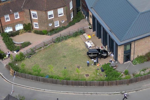 The driver of the 4×4 which crashed into the school killing schoolgirls Nuria Sajjad and Selena Lau, has been released on bail after being rearrested (Yui Mok/PA)