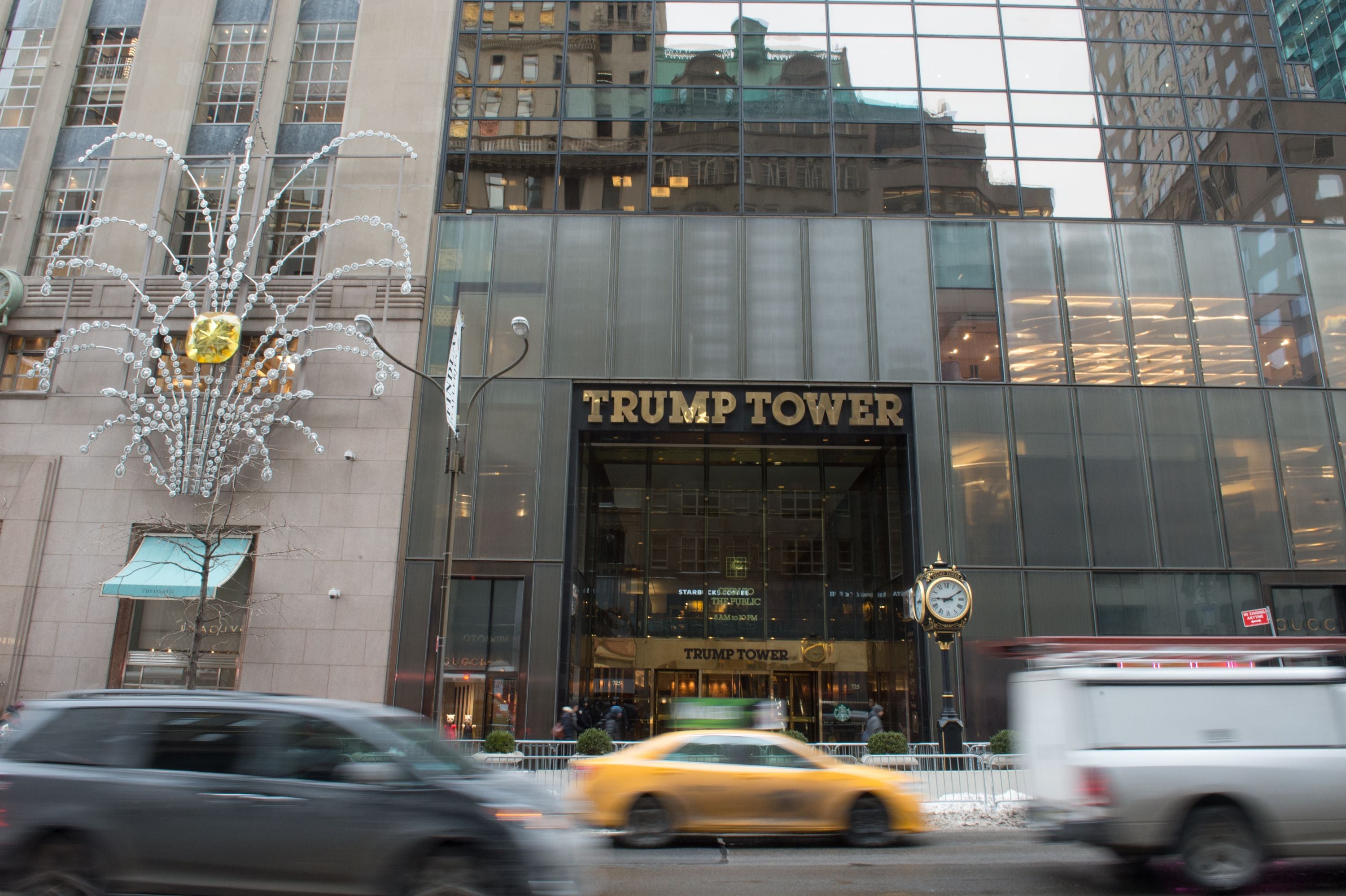 The date was held at Trump Tower for security purposes, according to the report