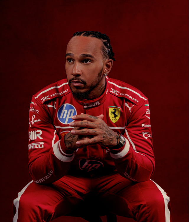 <p>Lewis Hamilton is driving for Ferrari this year</p>