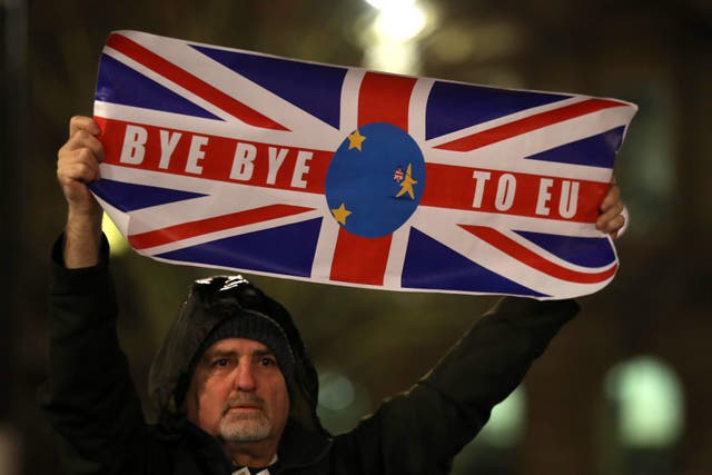 <p>31 January marks the anniversary of Brexit, but a majority of the public now backs rejoining the EU </p>