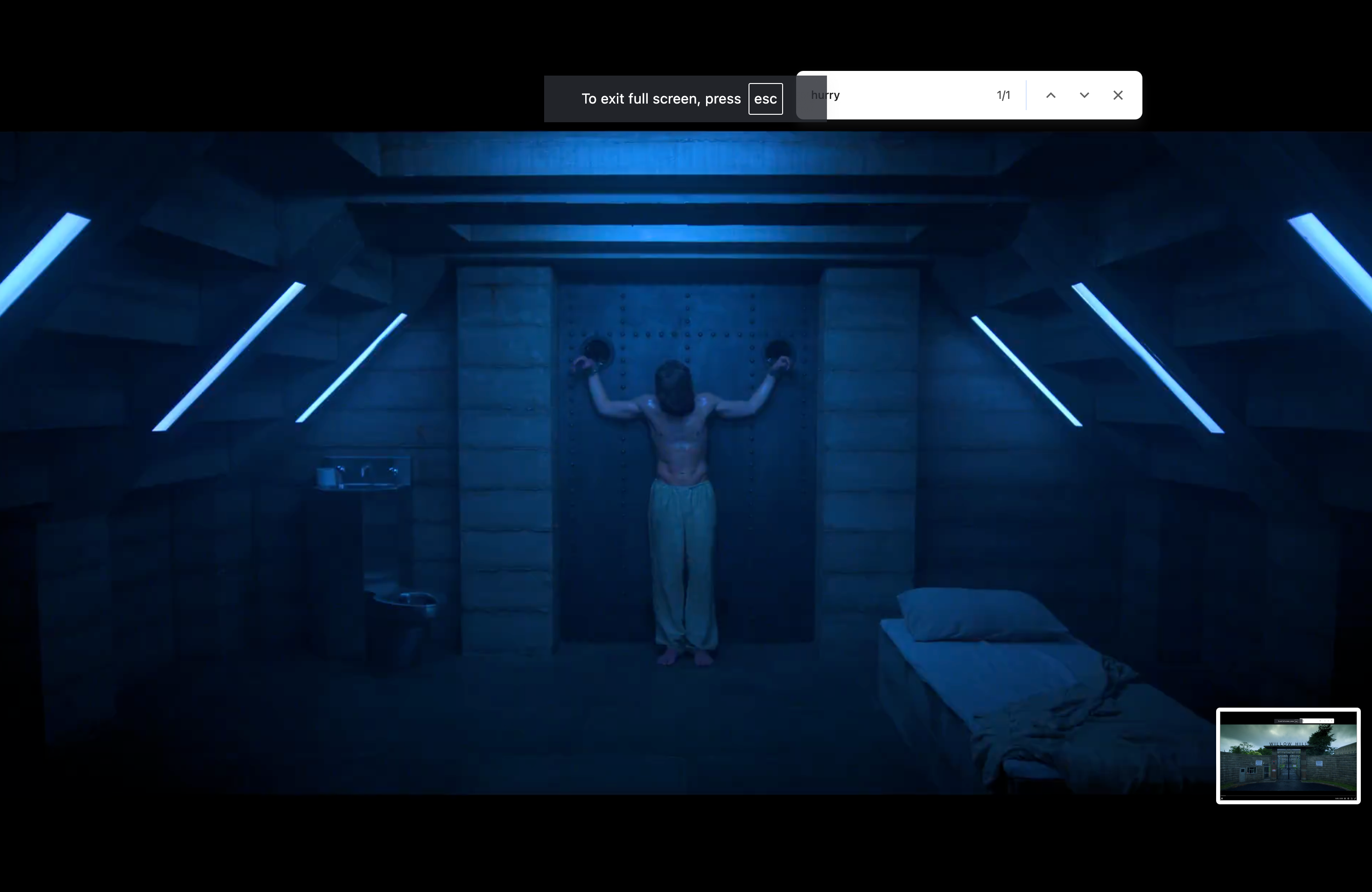 The Hyde is seen at the Willow Hill Psychiatric Hospital after being detained by authorities