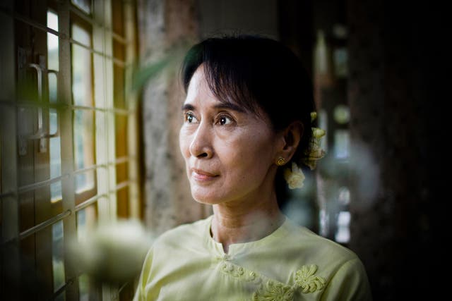 <p>Aung San Suu Kyi was jailed after a series of show trials</p>