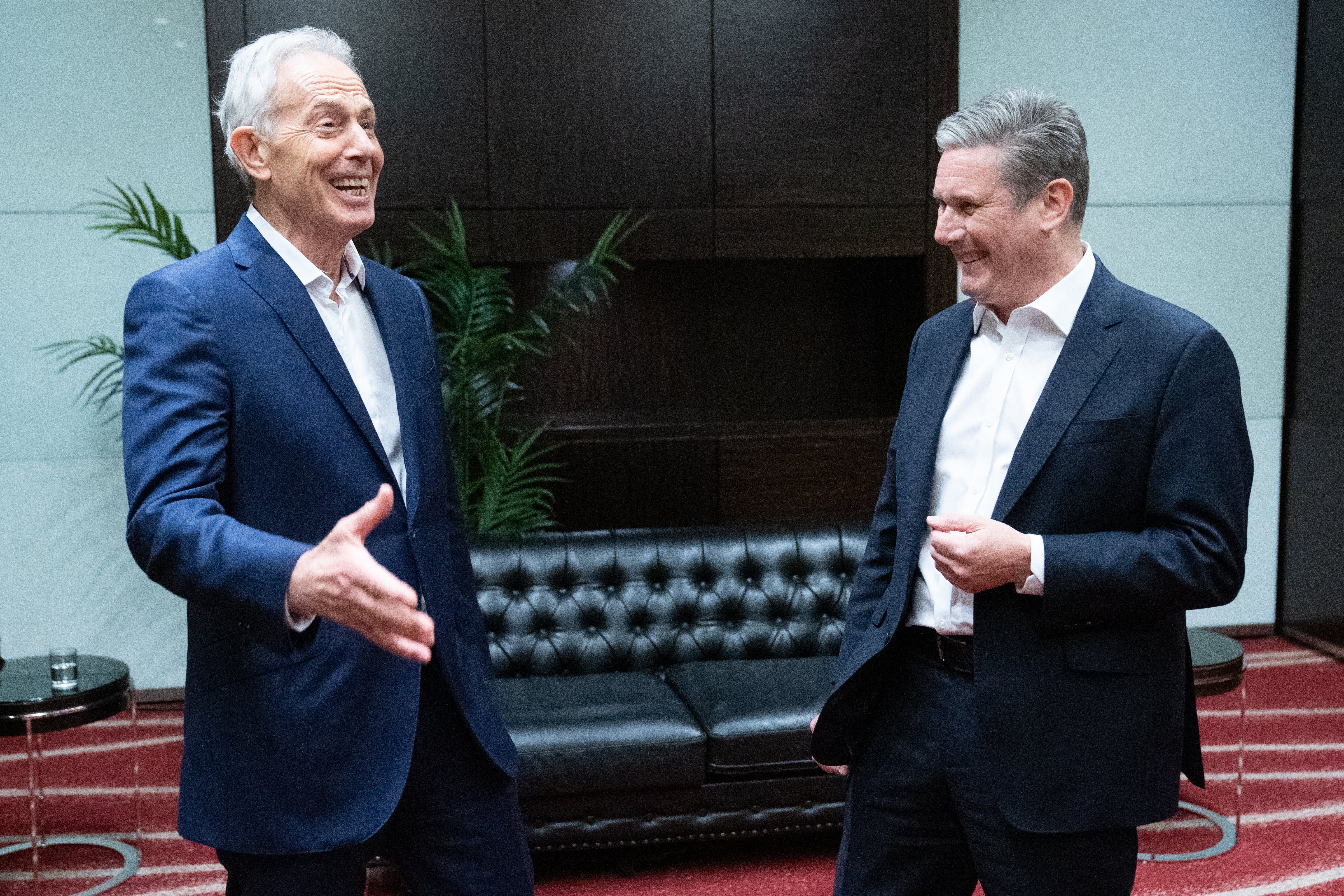 Tony Blair has previously offered advice to Sir Keir Starmer