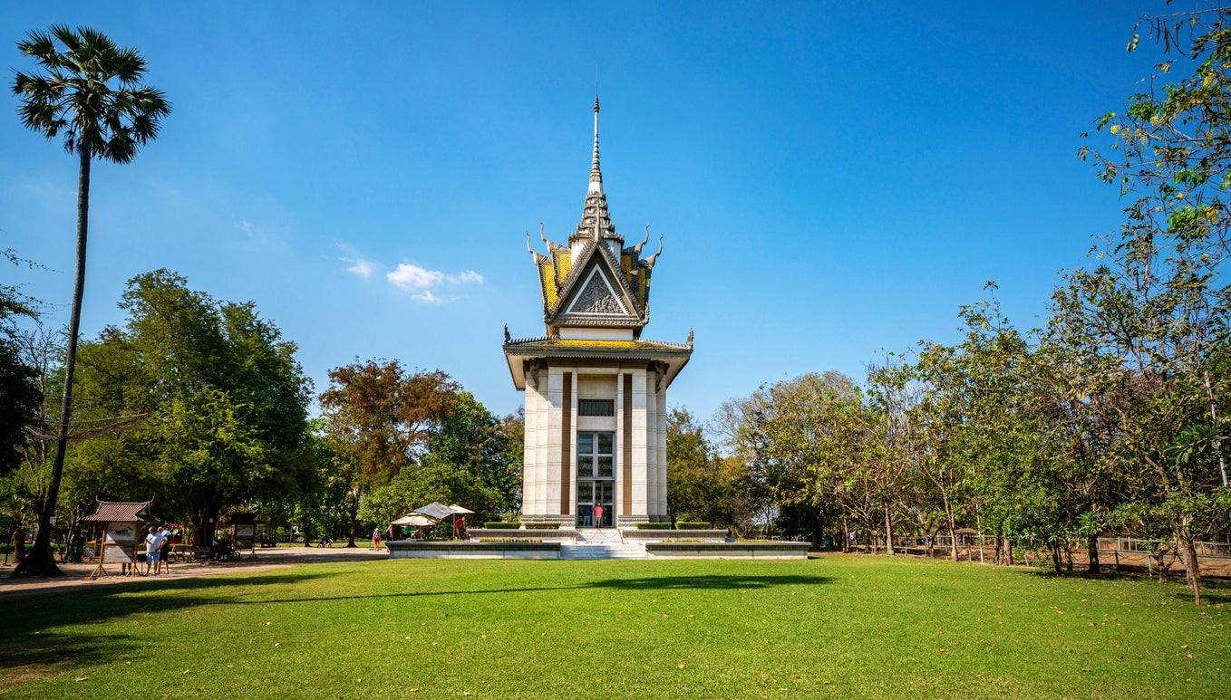 Choeung Ek Genocidal Center is one of several places dedicated to the memory of those who lost their lives during the Khmer Rouge regime