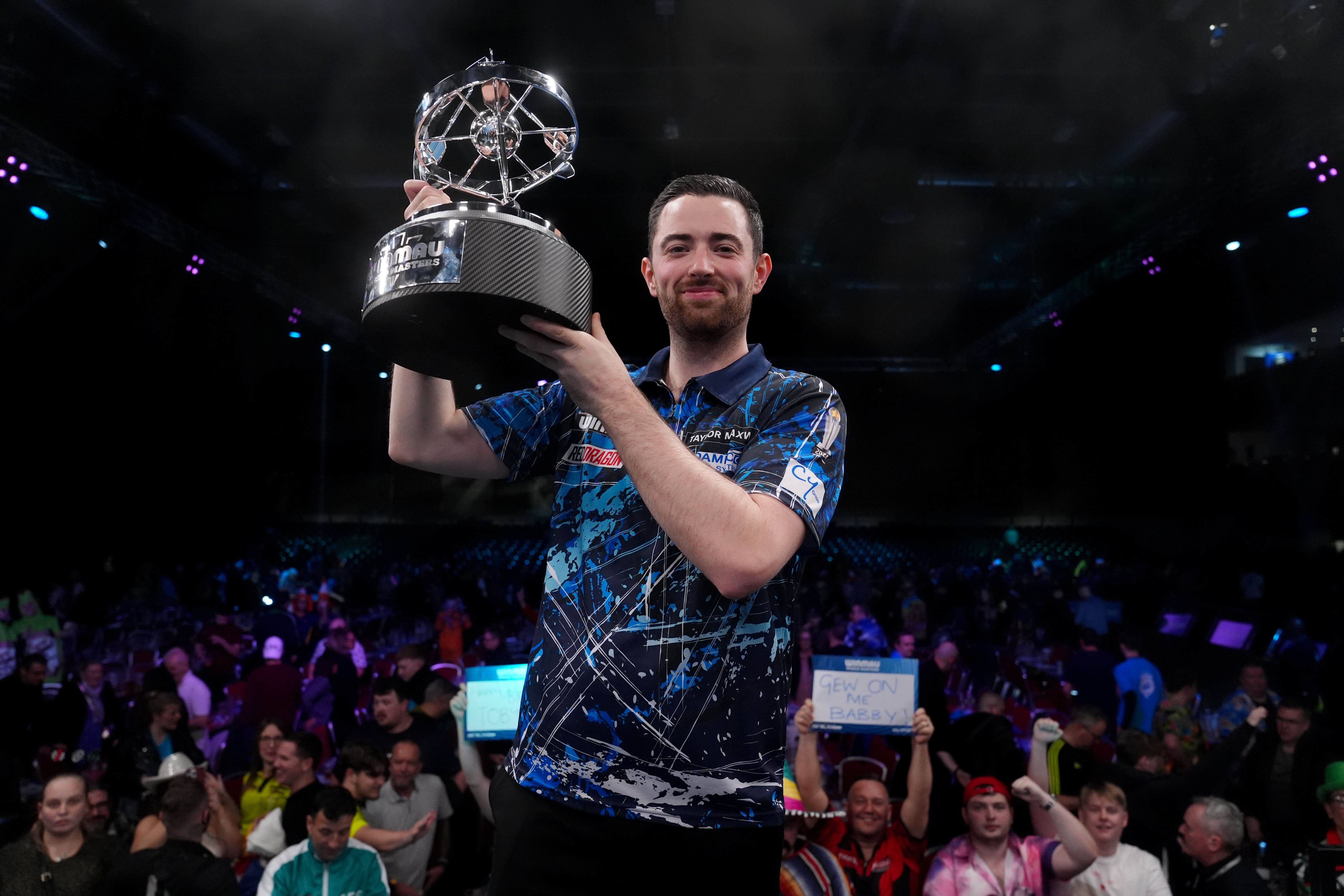 Luke Humphries dug deep to eventually get over the line in Milton Keynes (Bradley Collyer/PA)