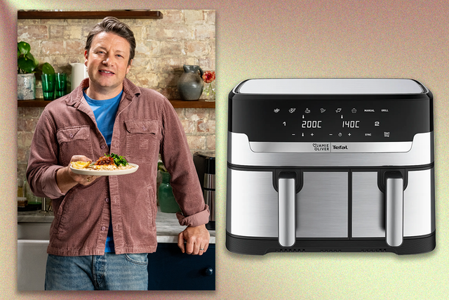 <p>Celebrity chef Jamie Oliver has released his own air fryer, and it’s on offer</p>
