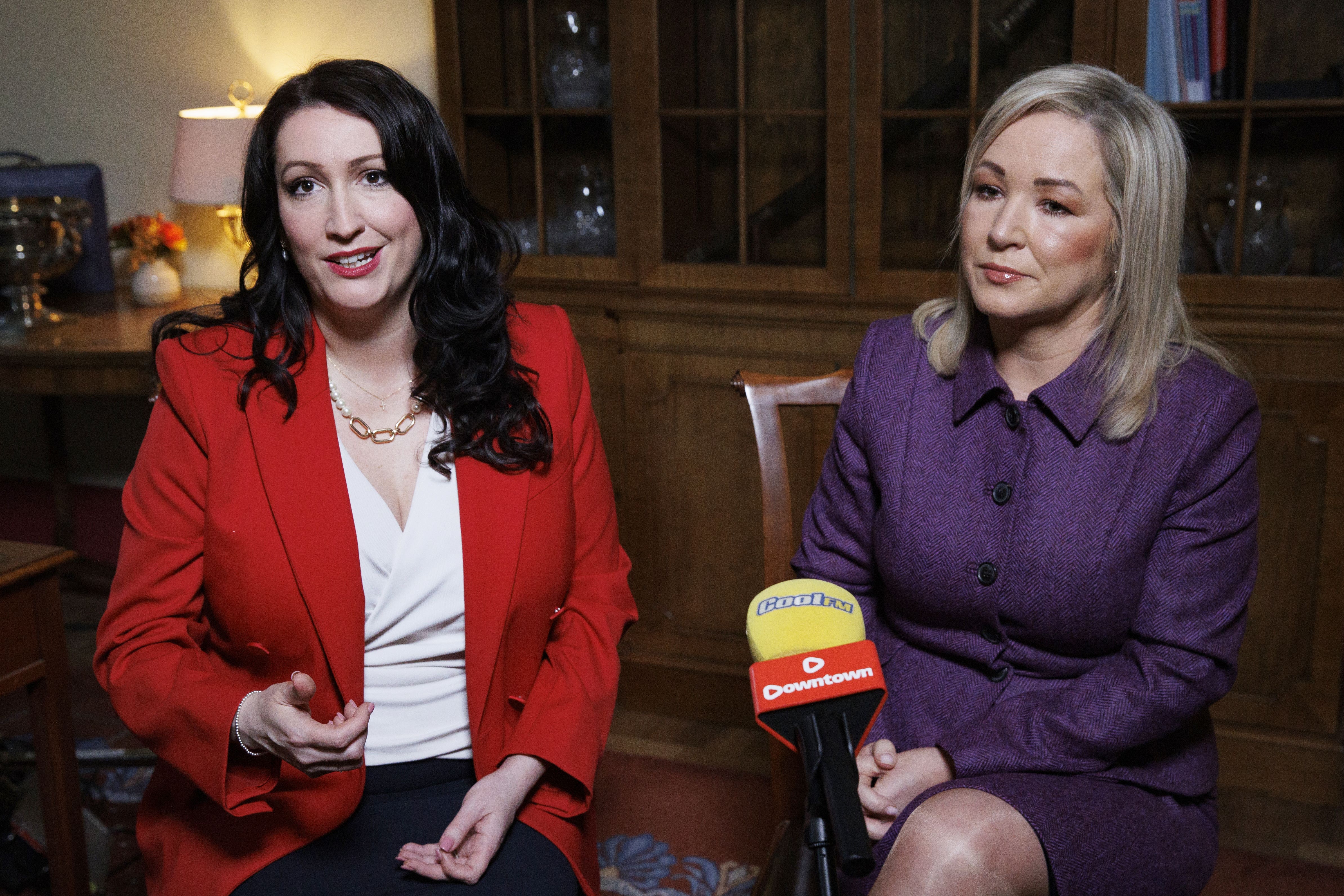Deputy First Minister Emma Little-Pengelly and First Minister Michelle O’Neill has said they have a good working relationship (Liam McBurney/PA)