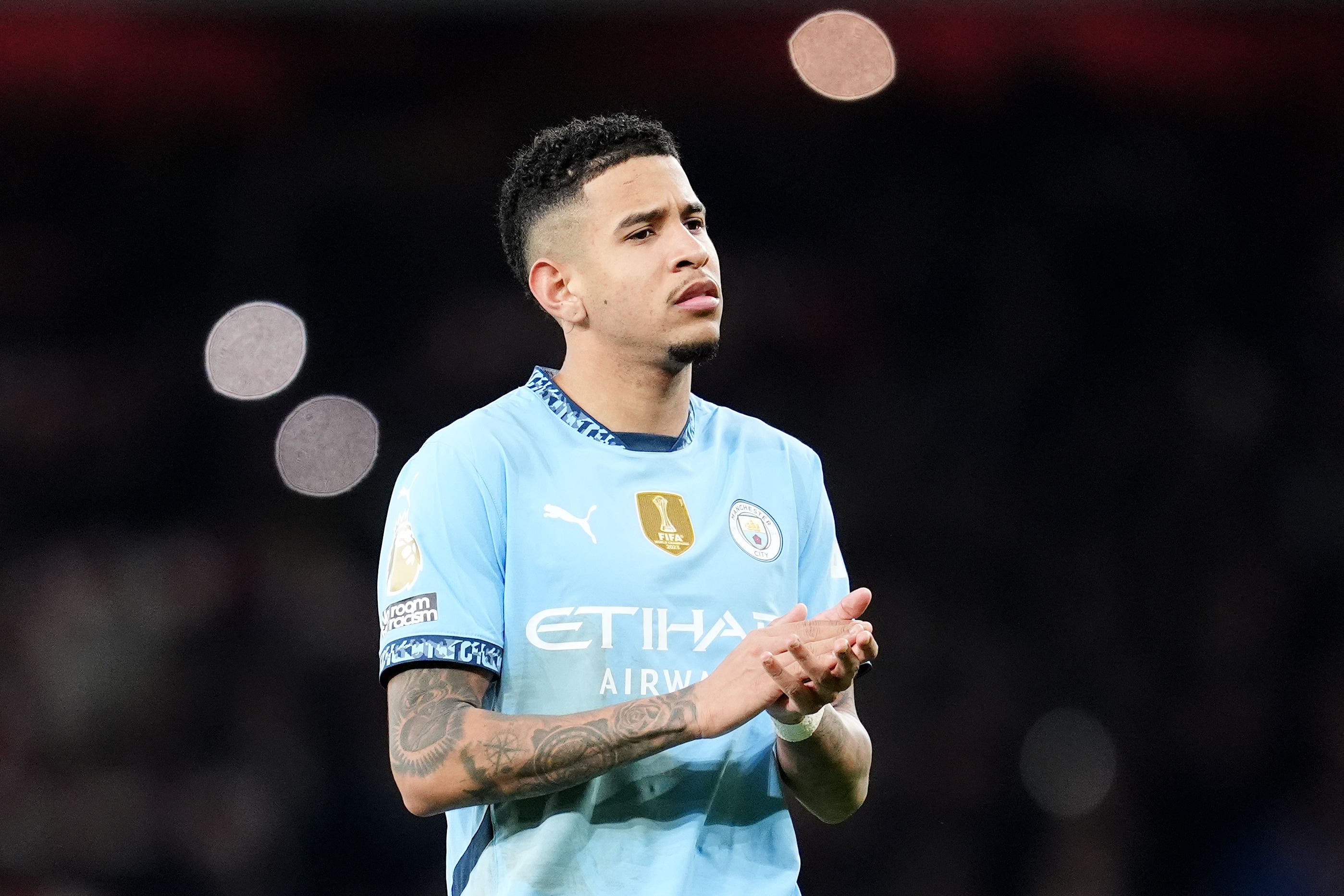 Savinho hopes Manchester City can bounce back quickly after their heavy loss at Arsenal (Adam Davy/PA)