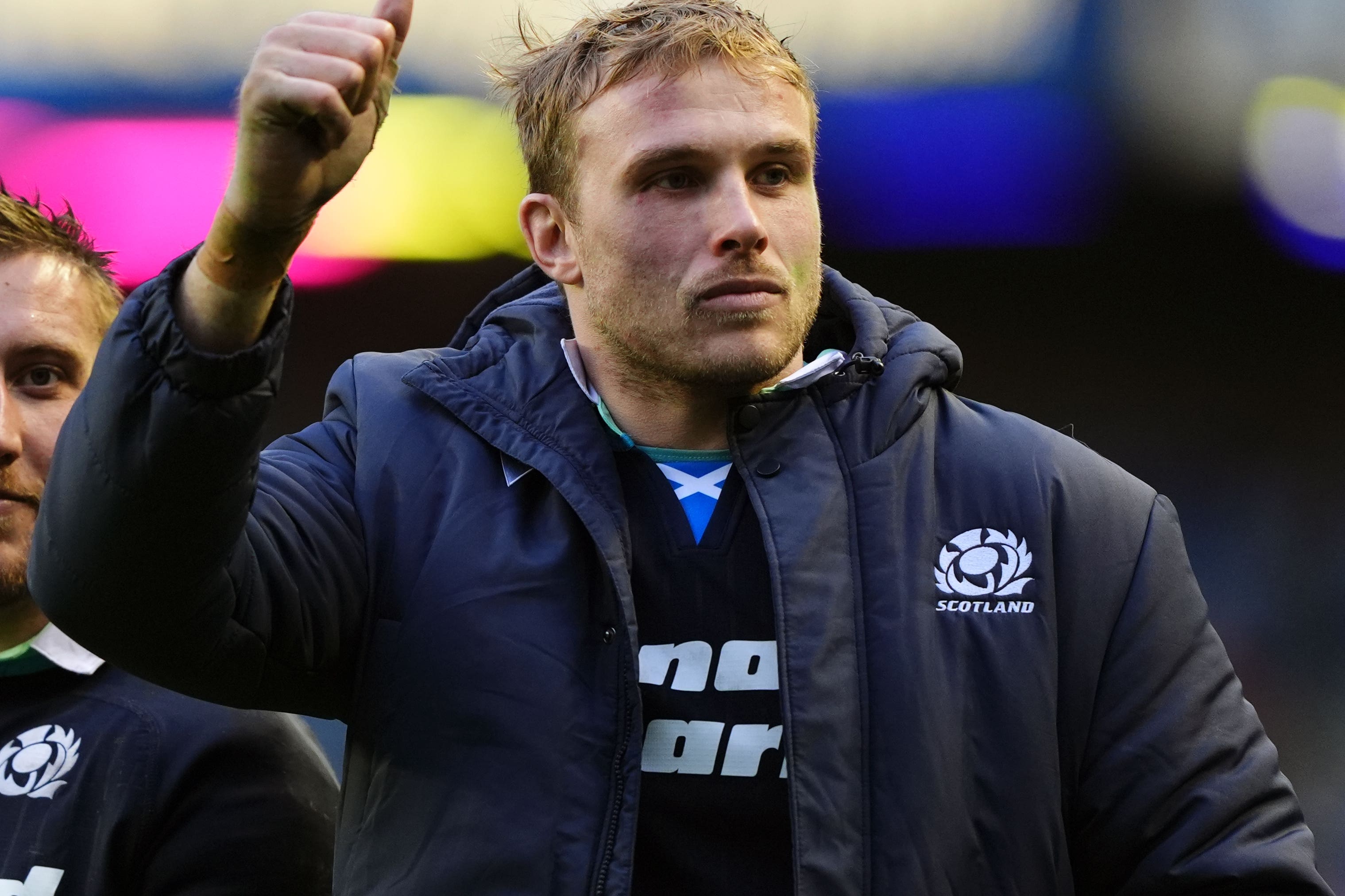 Jonny Gray after his Scotland return against Italy on Saturday (Andrew Milligan/PA)