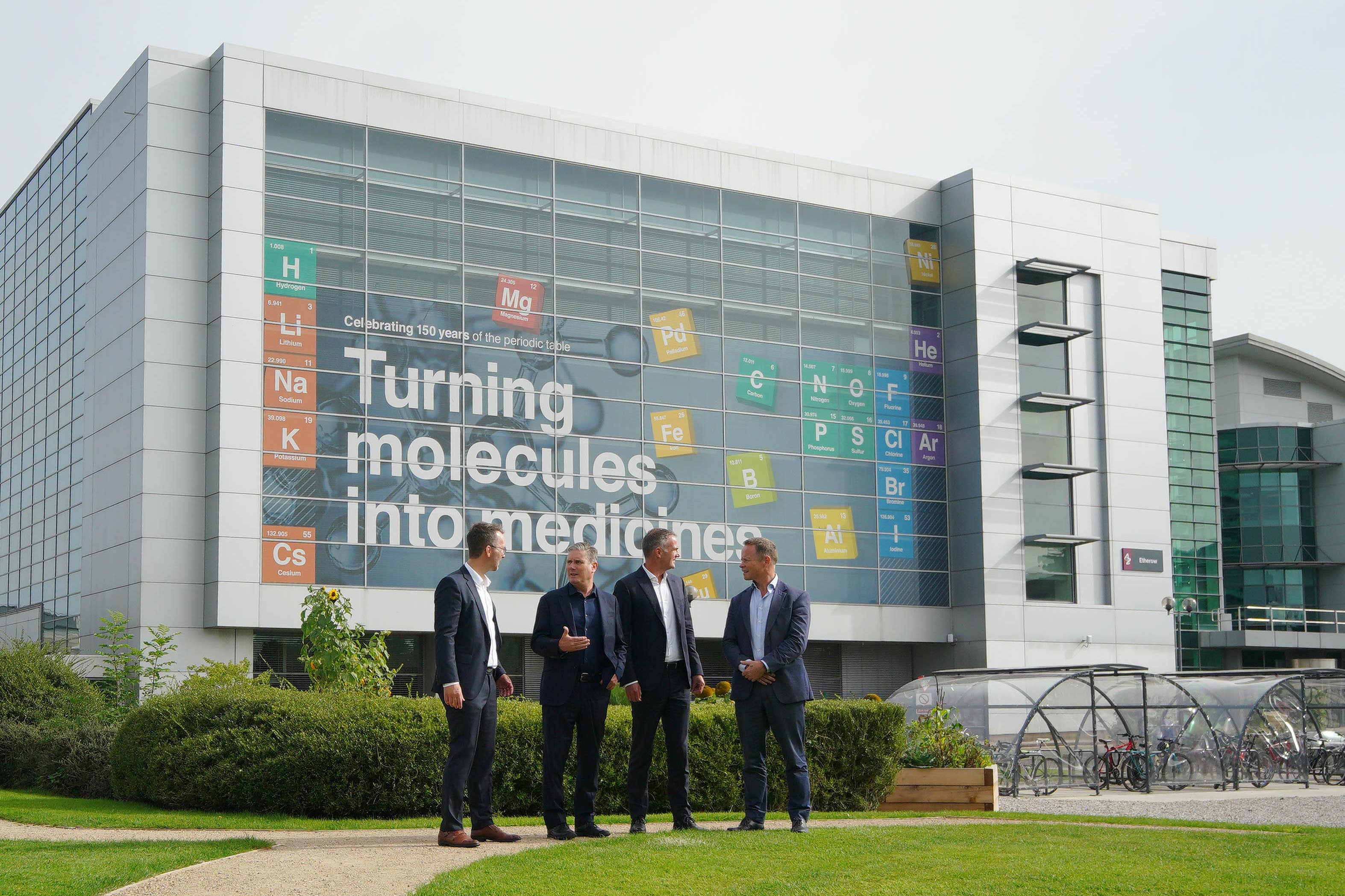 Sir Keir Starmer during a visit to the AstraZeneca life sciences facility at the Macclesfield campus in Cheshire in September 2023 (Peter Byrne/PA)