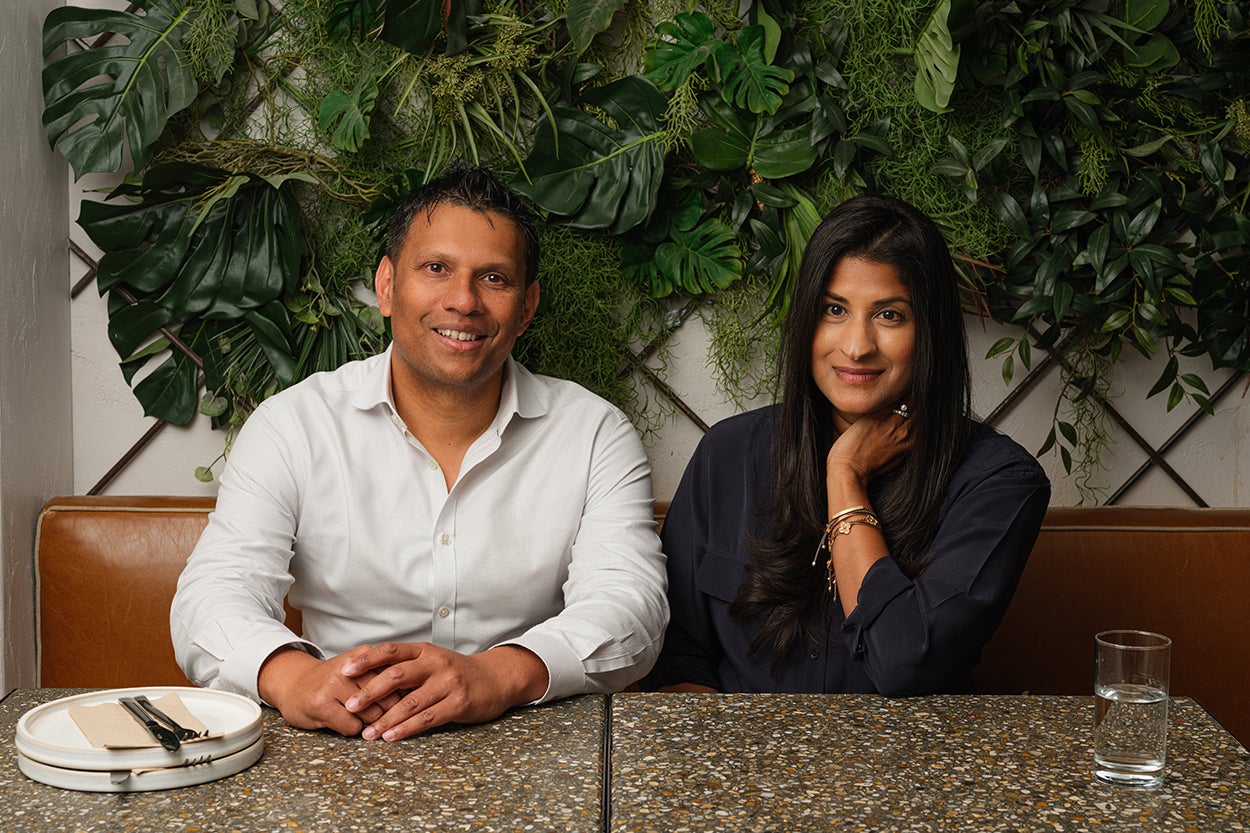 Aushi and Eroshan Meewella’s love of Sri Lankan flavours and hospitality has shaped Kolamba, bringing a taste of home to London – and keeping them both on their toes