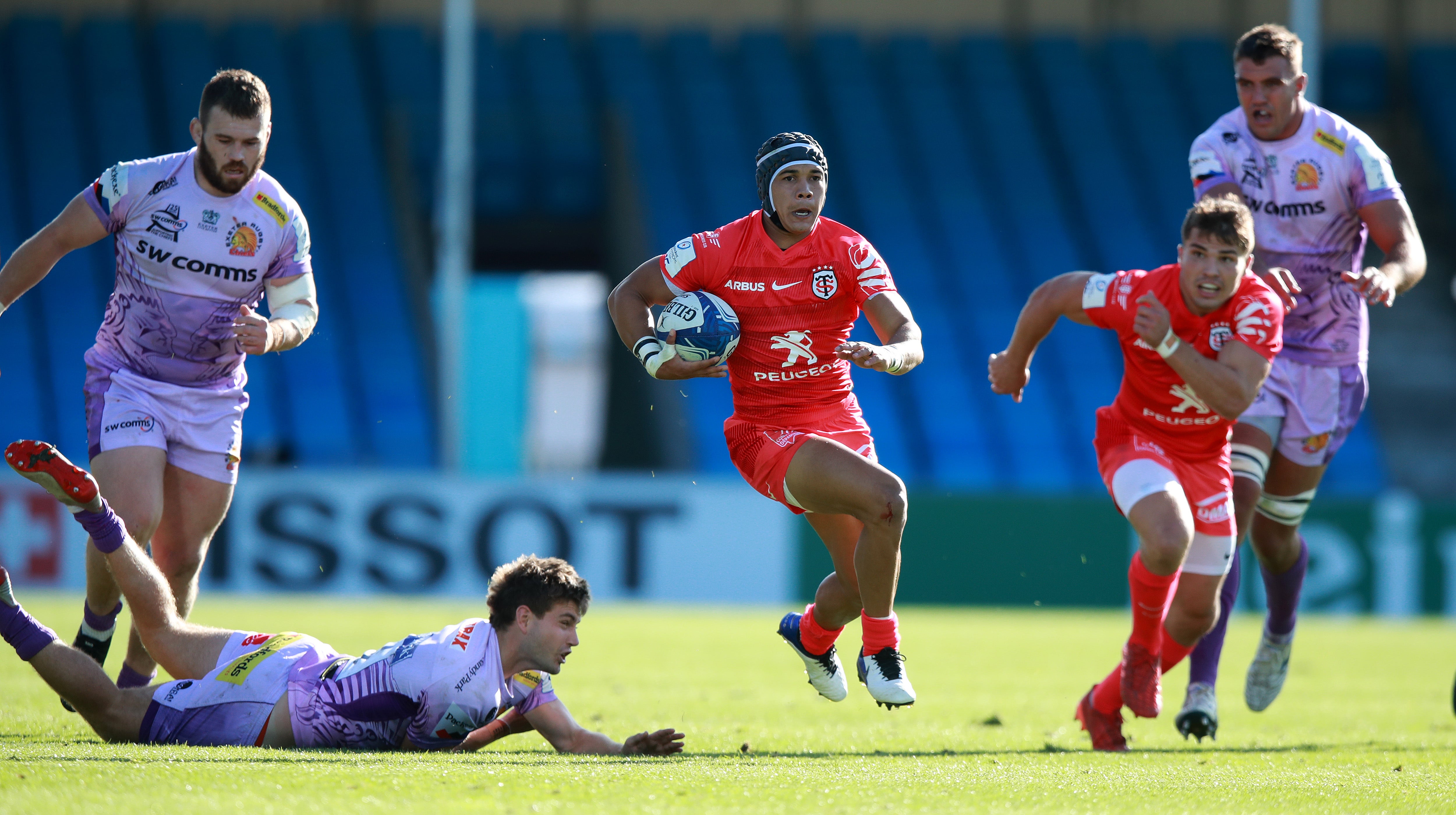 Cheslin Kolbe and Antoine Dupont starred together for Toulouse