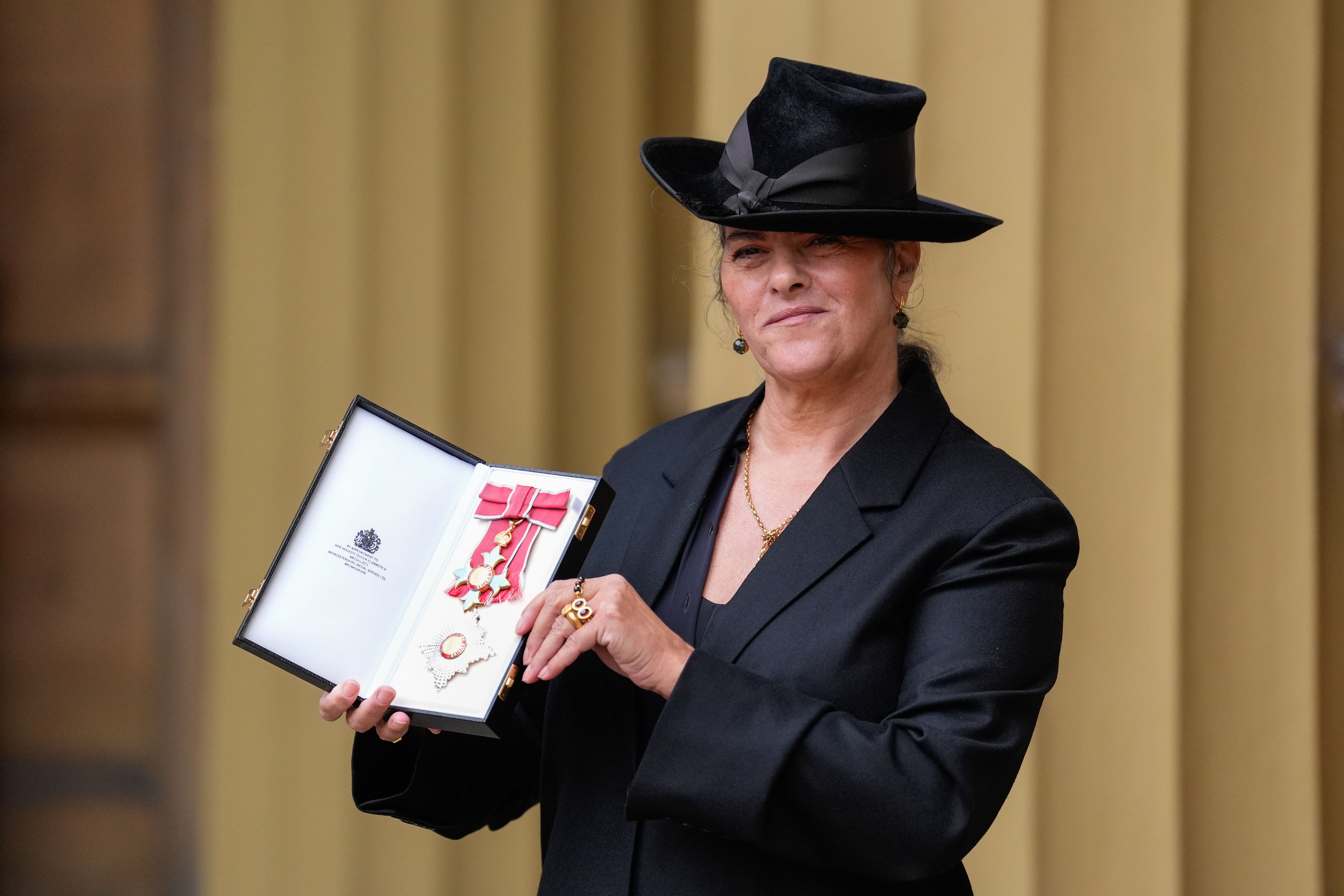 Artist Dame Tracey Emin after being made a Dame Commander at Buckingham Palace (Andrew Matthews/PA)