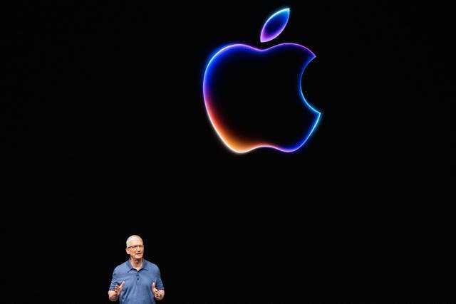 <p>Apple CEO Tim Cook speaks during Apple's annual Worldwide Developers Conference</p>