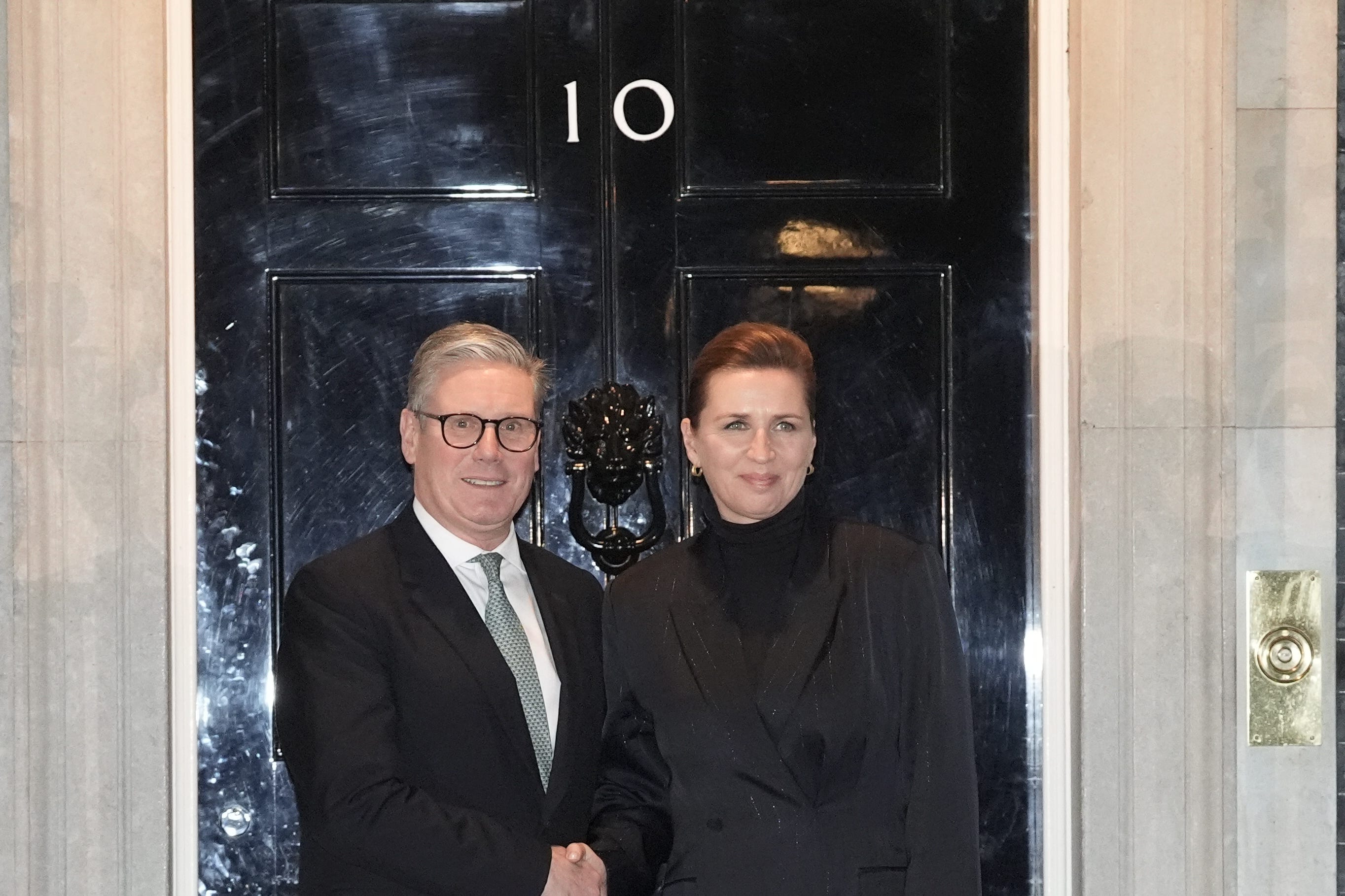 Sir Keir Starmer welcomes Prime Minister of Denmark Mette Frederiksen (Stefan Rousseau/PA)
