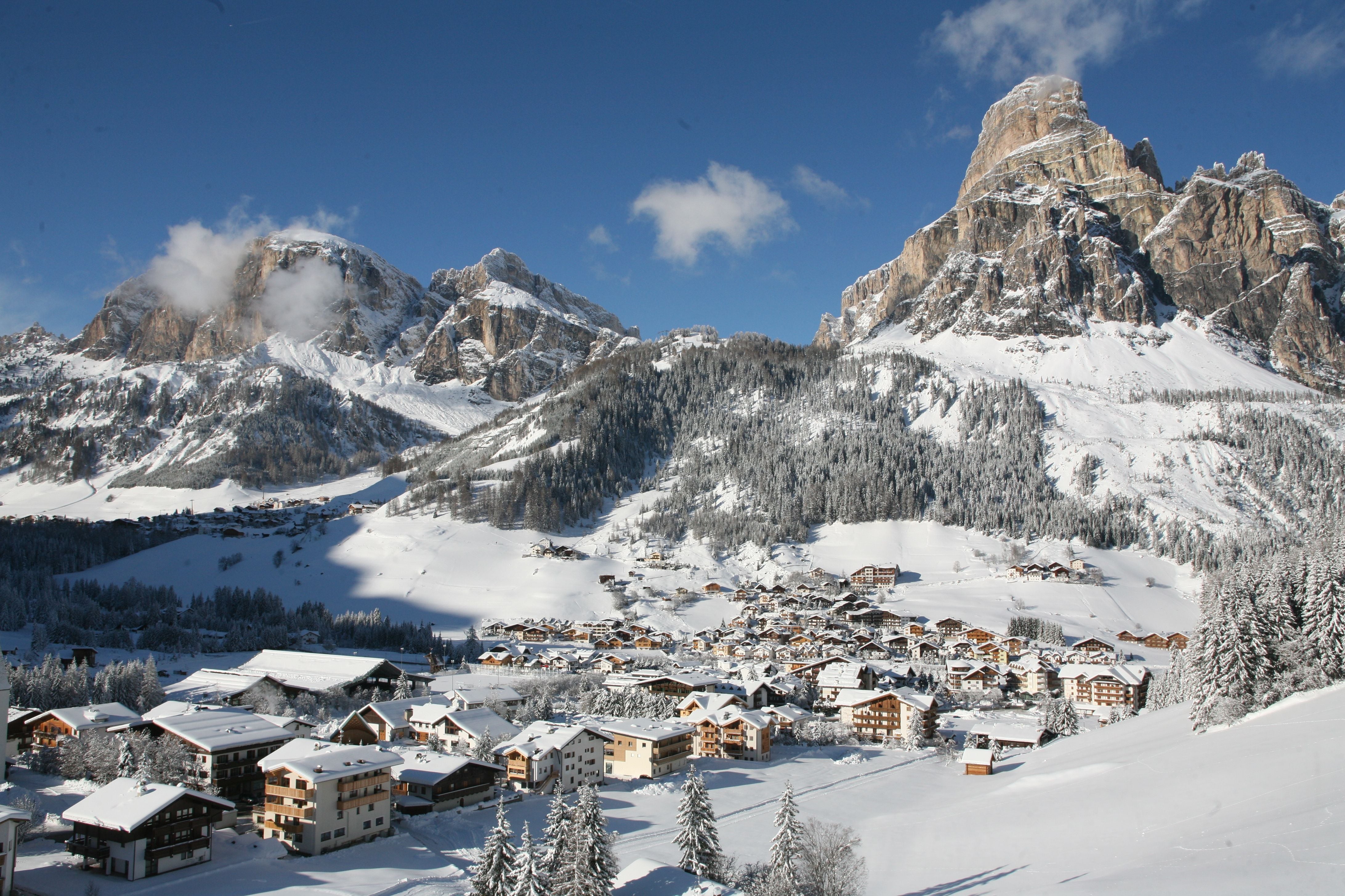 The mountains overlooking Corvara