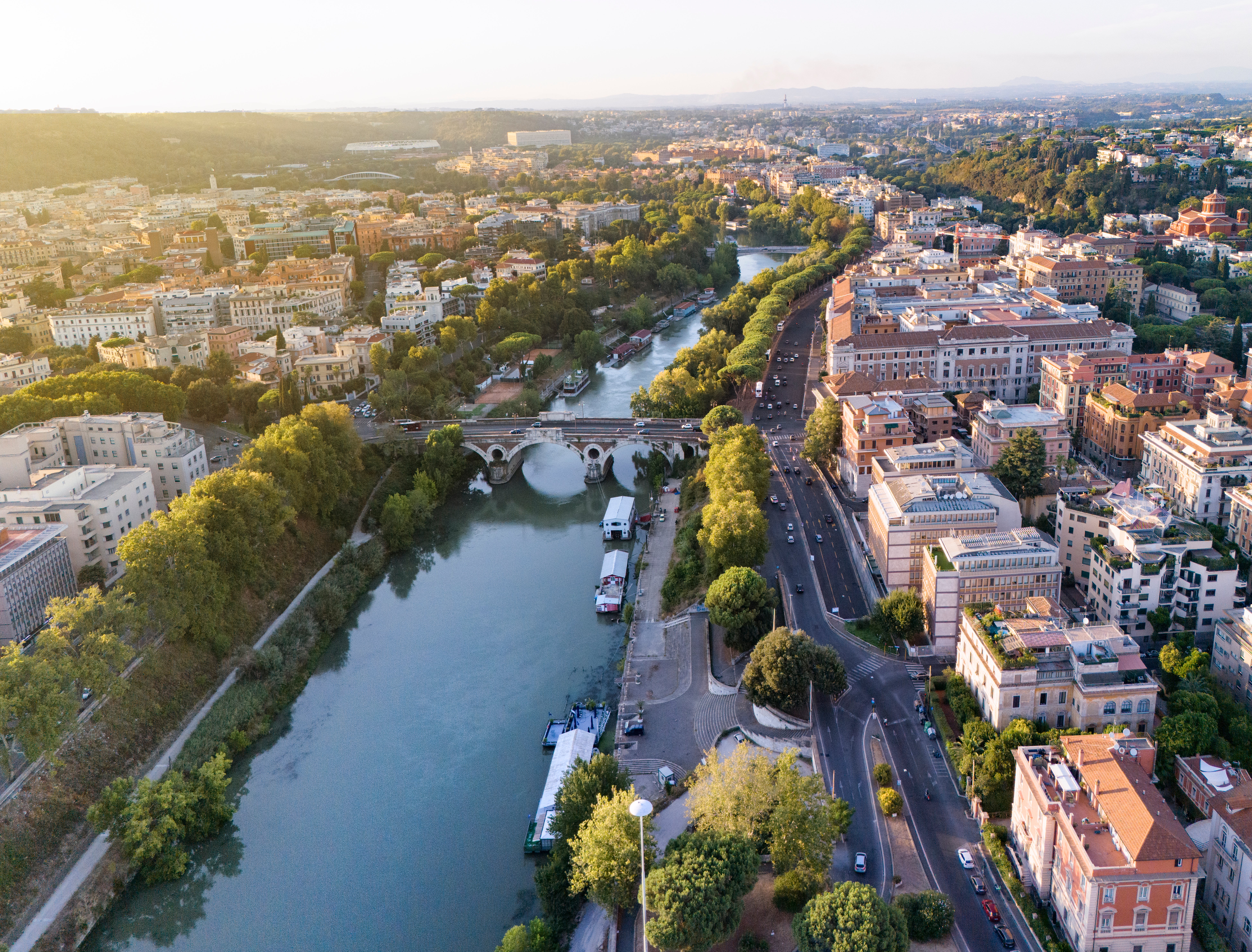 The banks of the Tiber River are the setting for Rome’s liveliest summer party