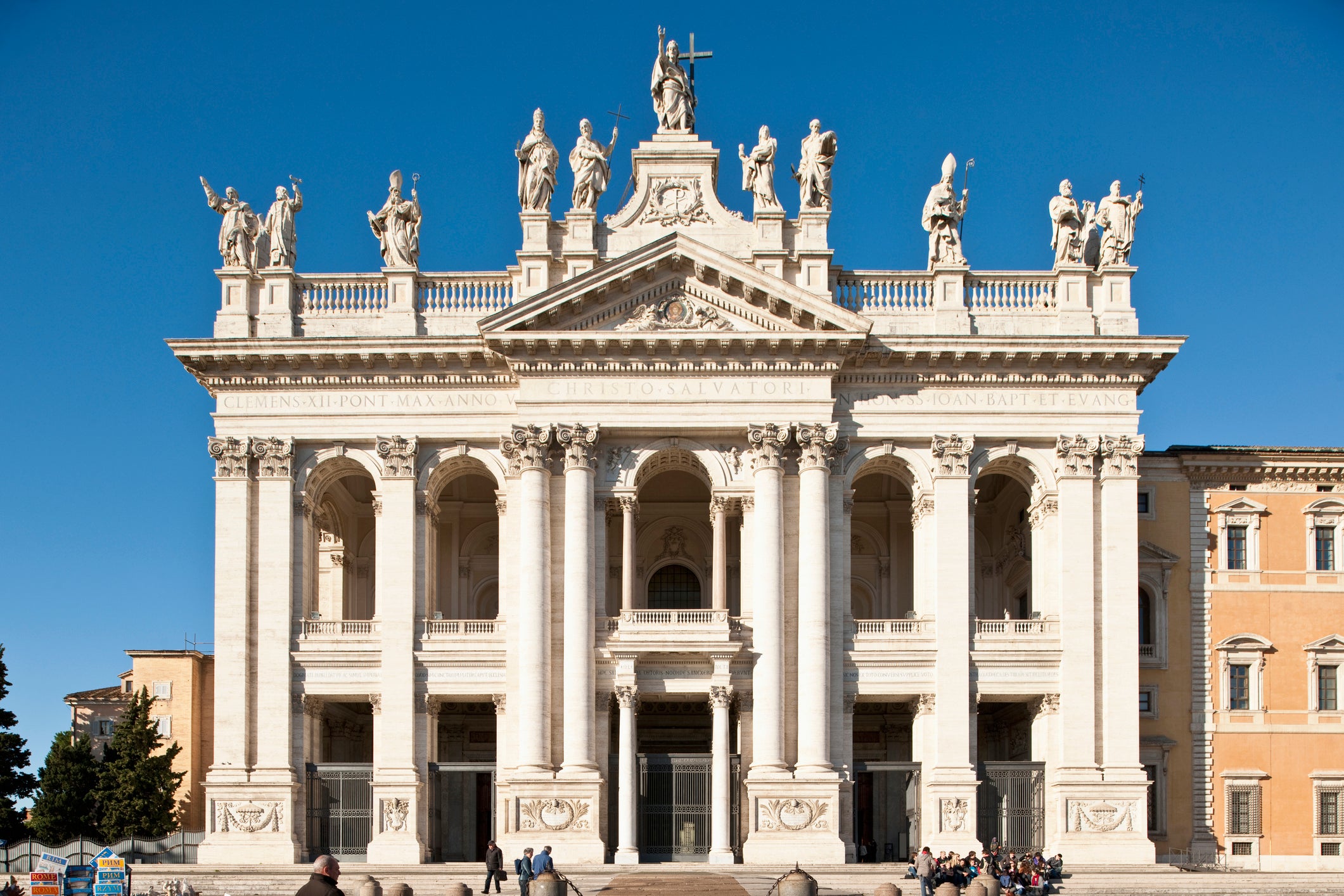 Founded in 324, the Basilica of San Giovanni is the oldest public church in the city of Rome