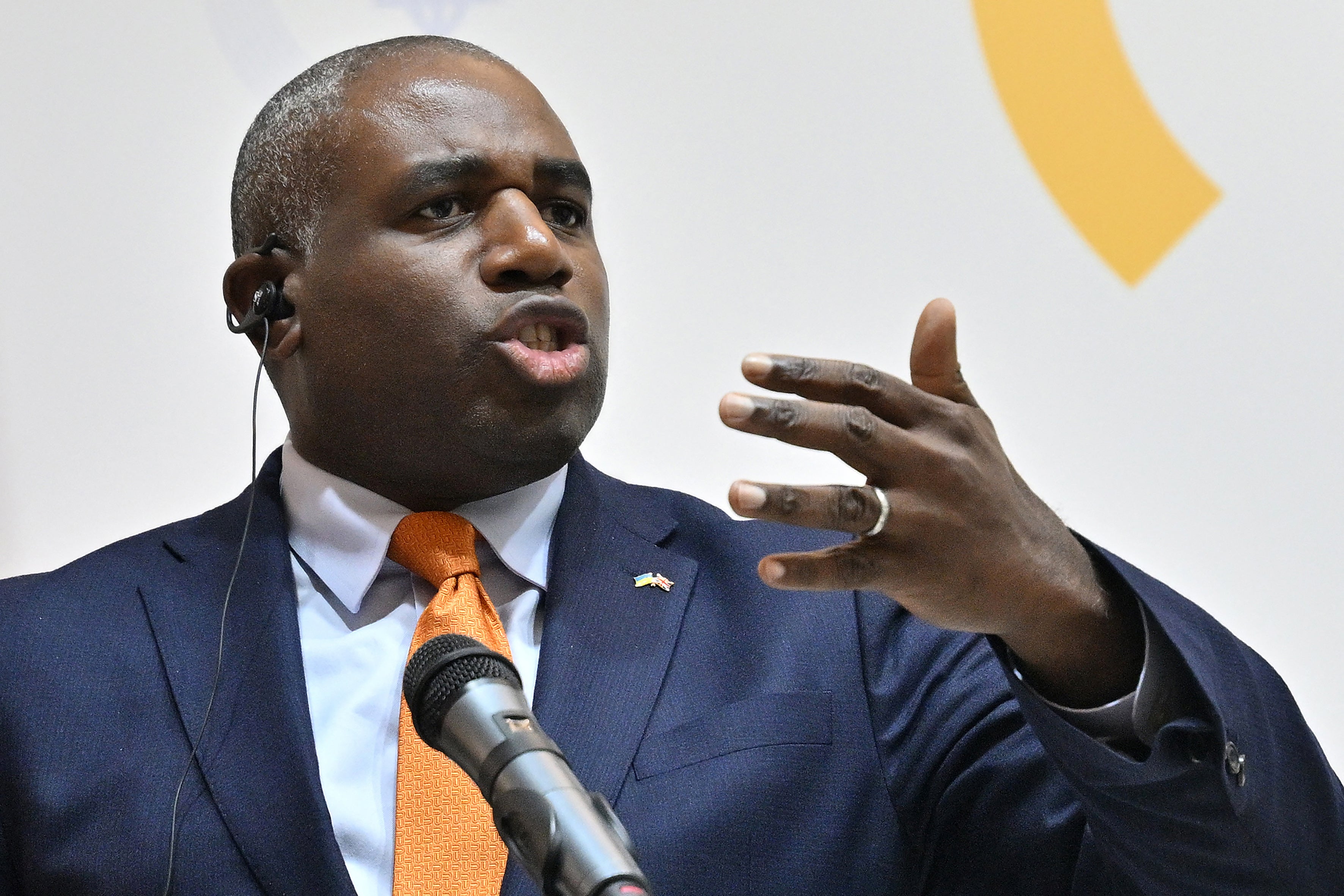 David Lammy said Britain would ‘ensure there is a future for Palestinians in their home’
