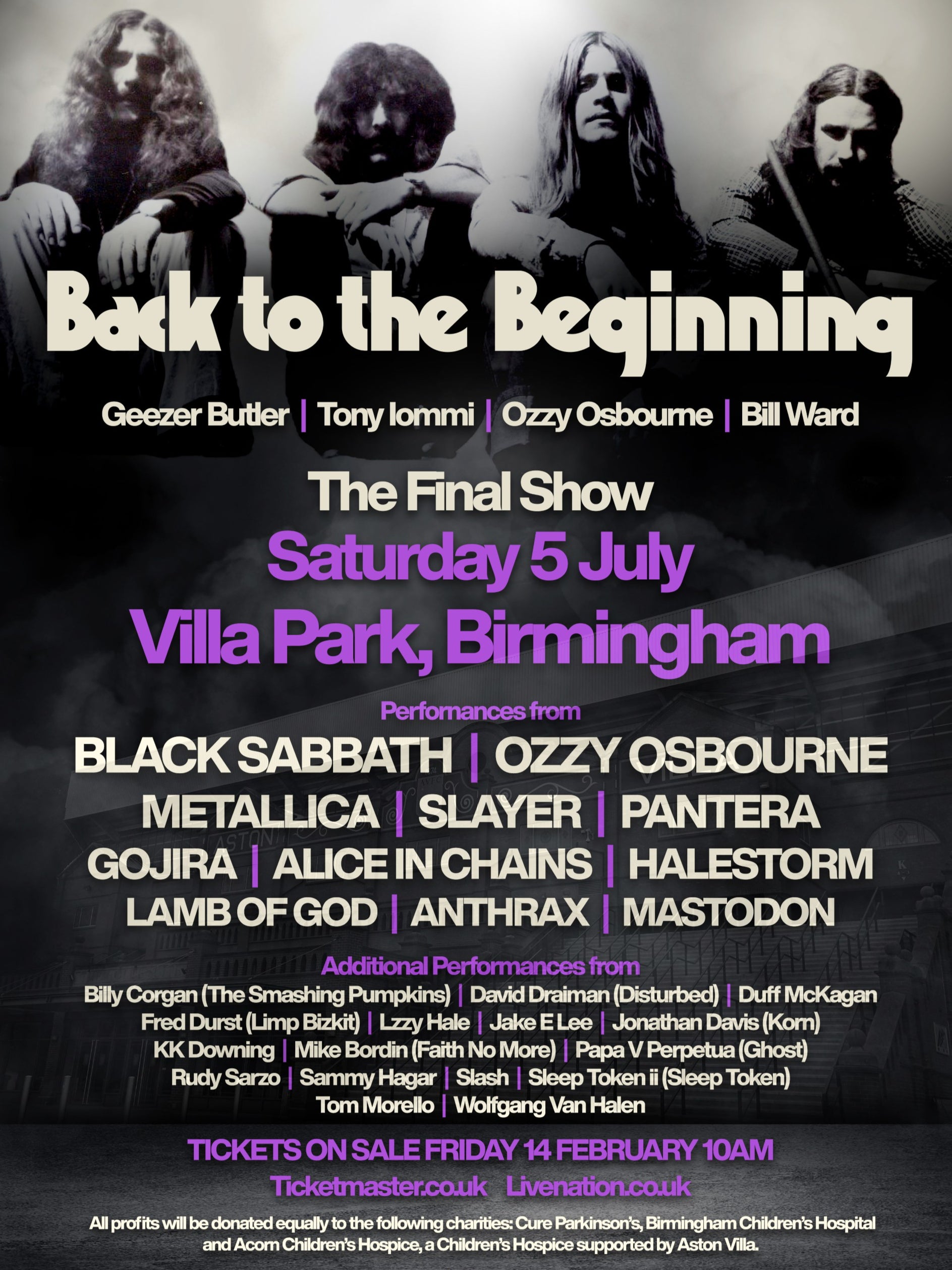 The poster for Black Sabbath’s farewell show on 5 July 2025