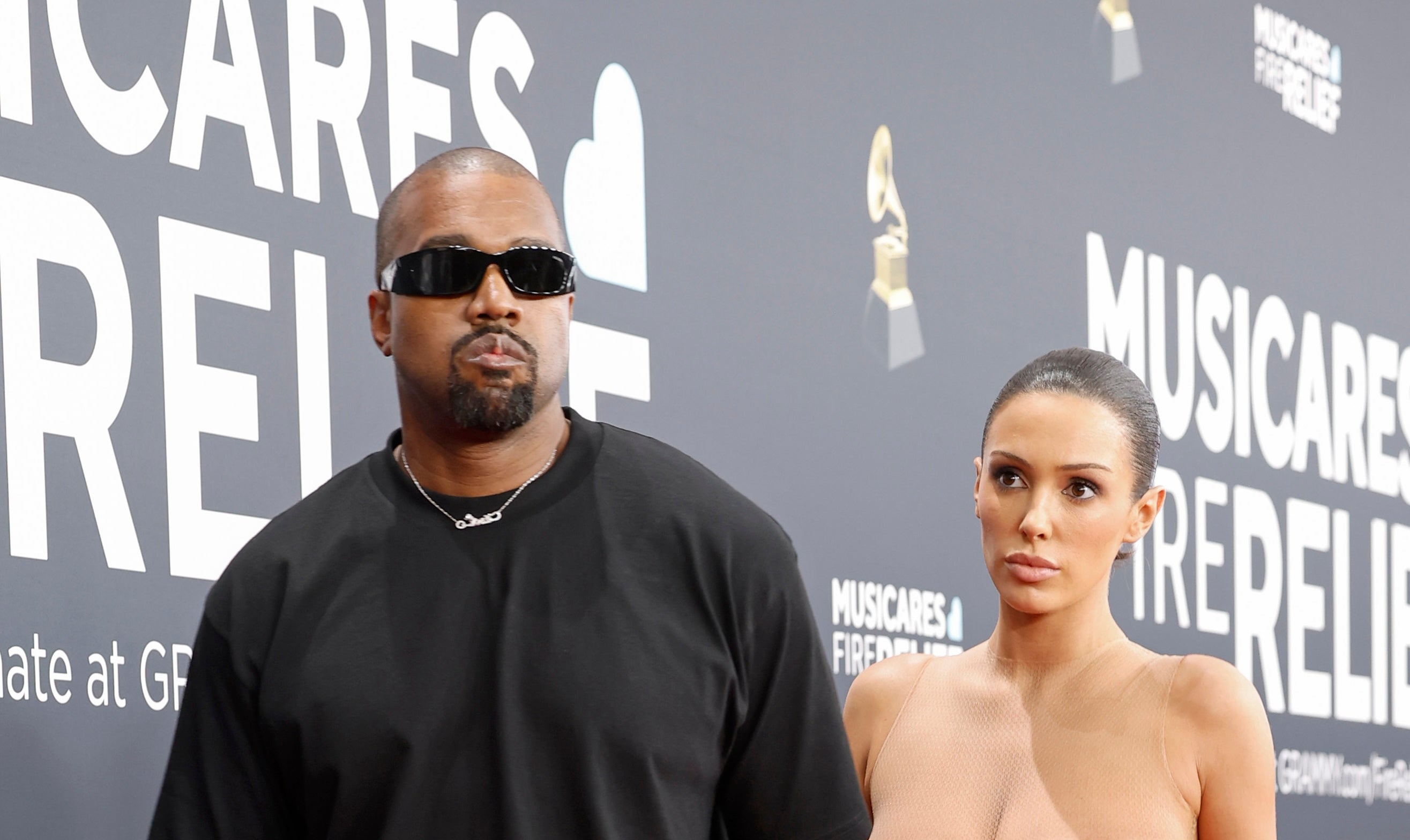 Kanye West attended the Grammys with his wife, Bianca Censori, who caused a sensation by appearing naked apart from a sheer dress