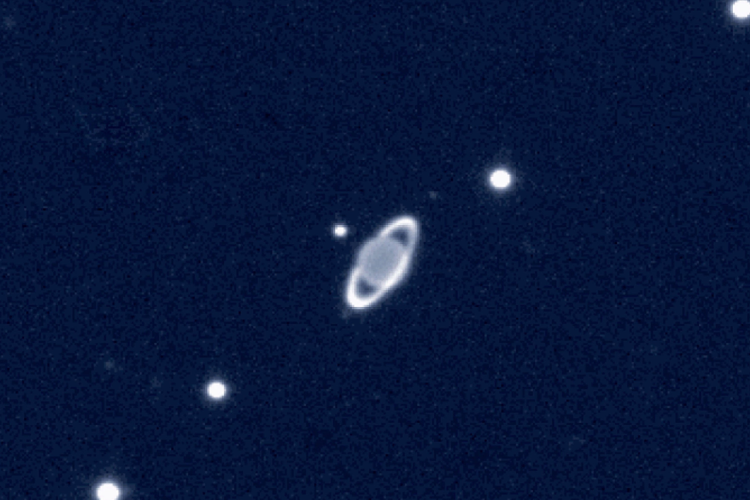 A VLT near-infrared image of the planet Uranus and several of its moons