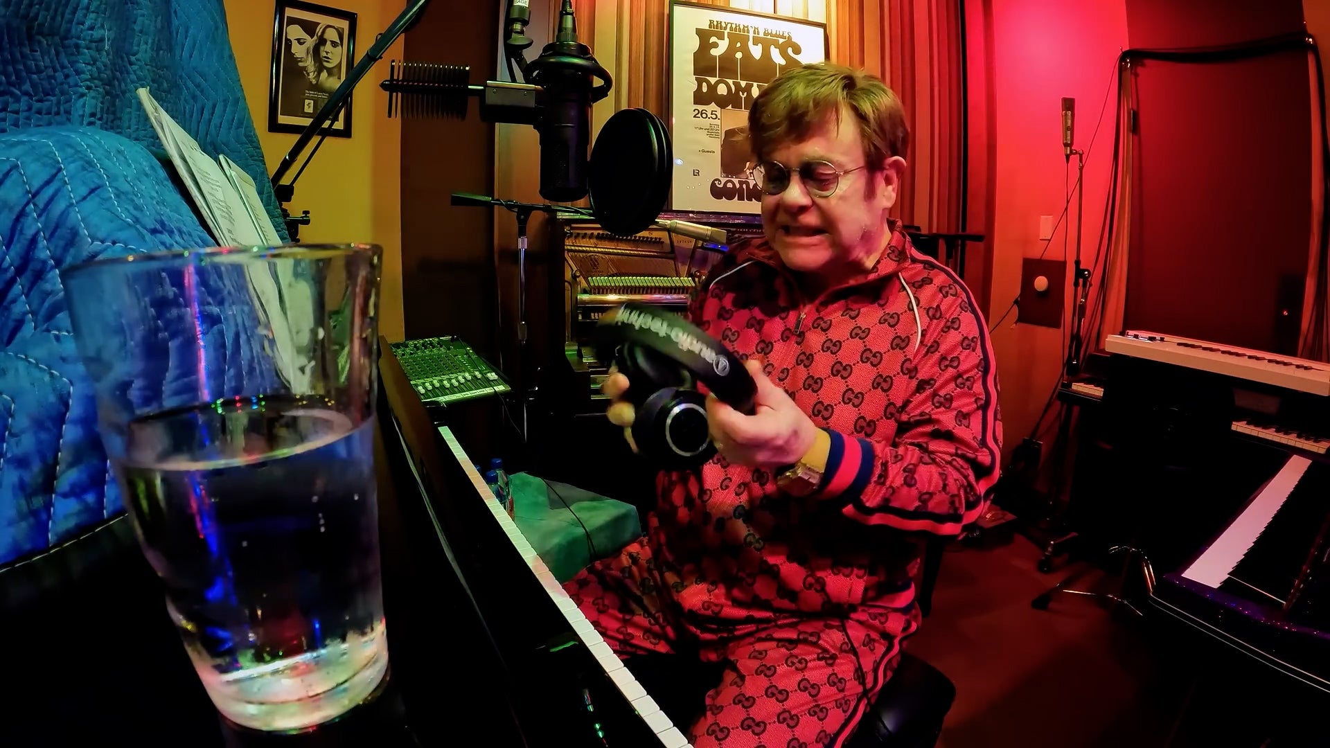 Elton John was seen having a meltdown in the studio in a candid documentary about his new album