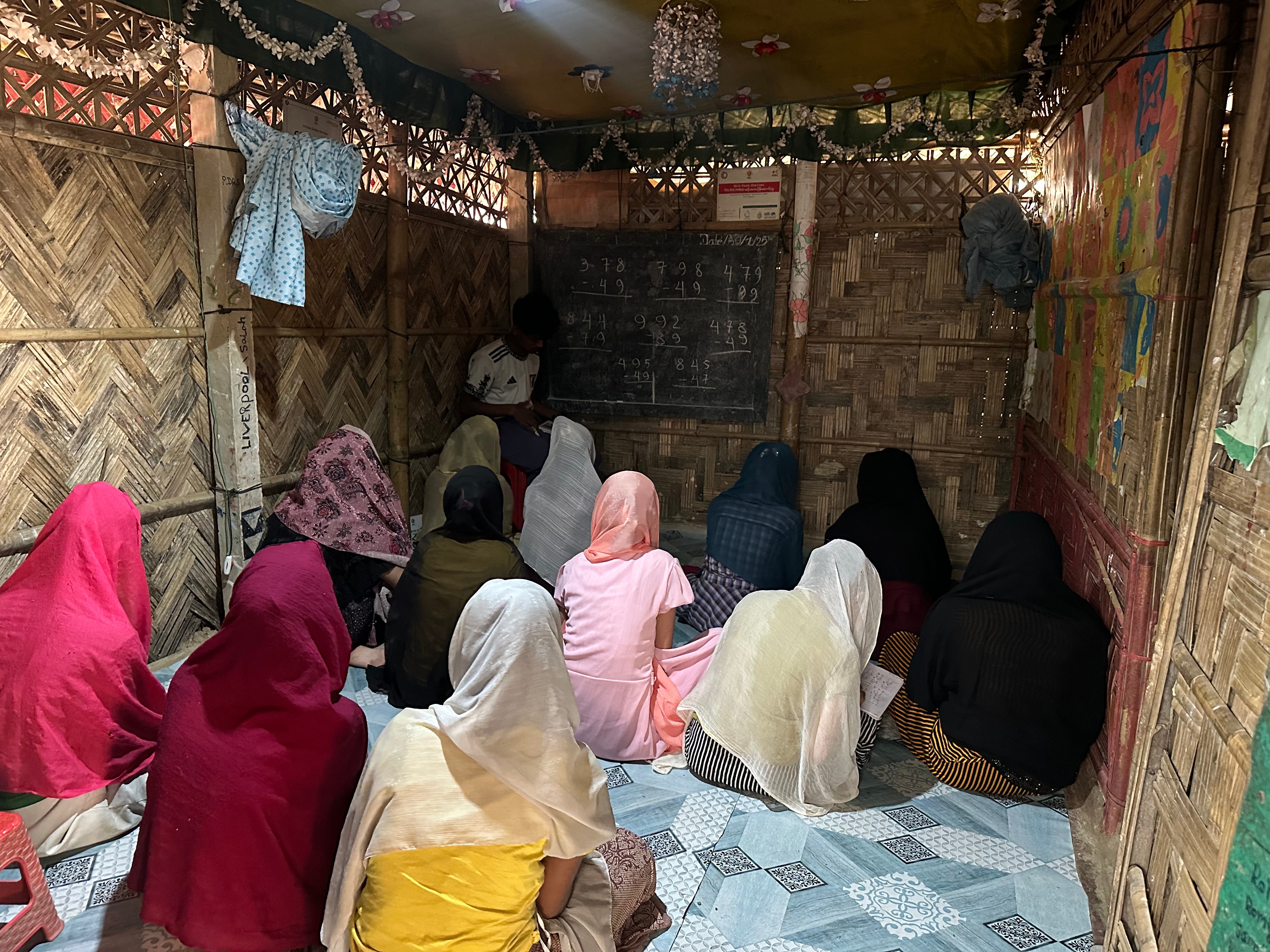 A view of a shelter home in Cox’s Bazar refugee camp