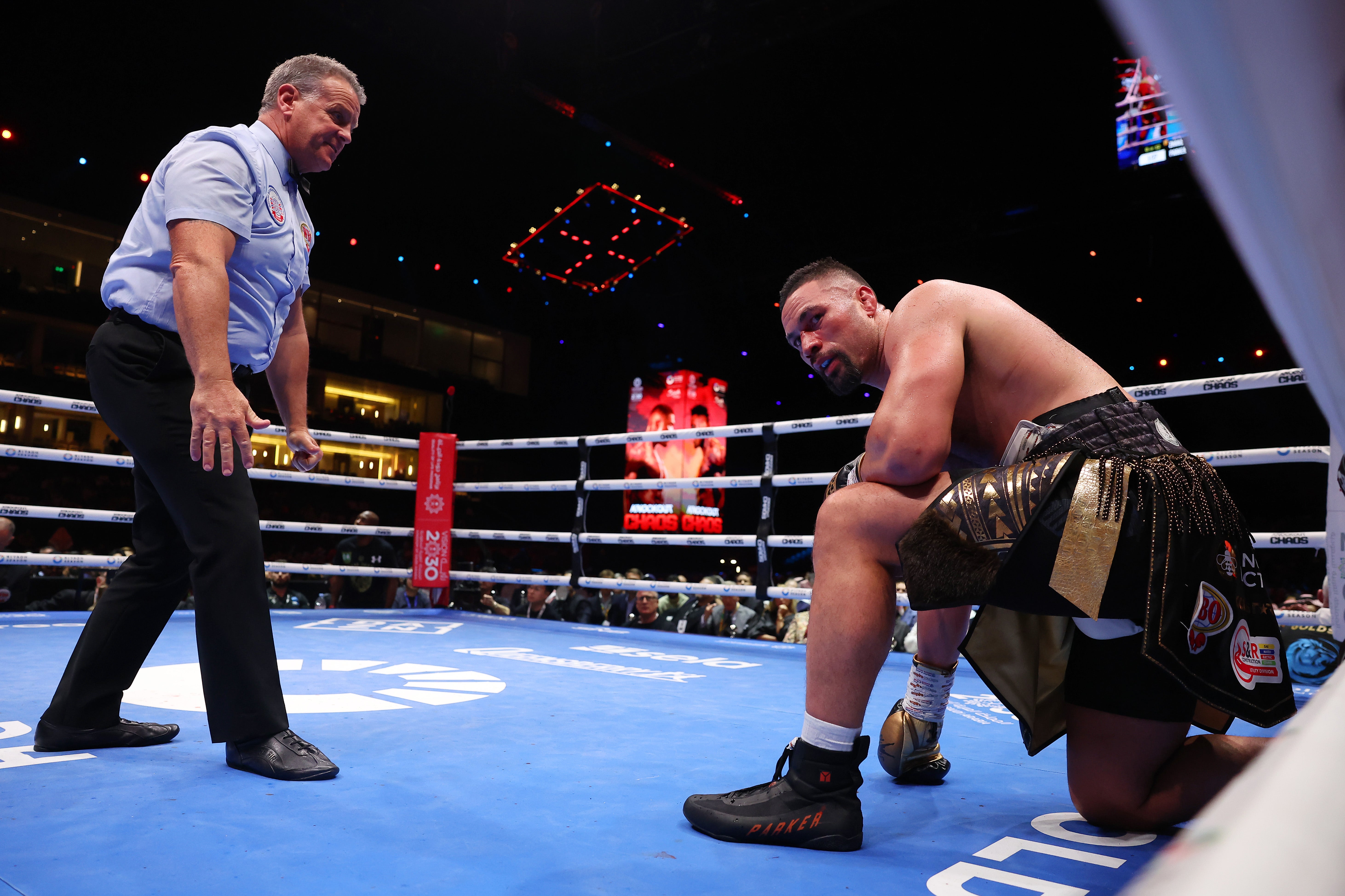 Joseph Parker had to climb off the canvas twice to beat Zhilei Zhang in March