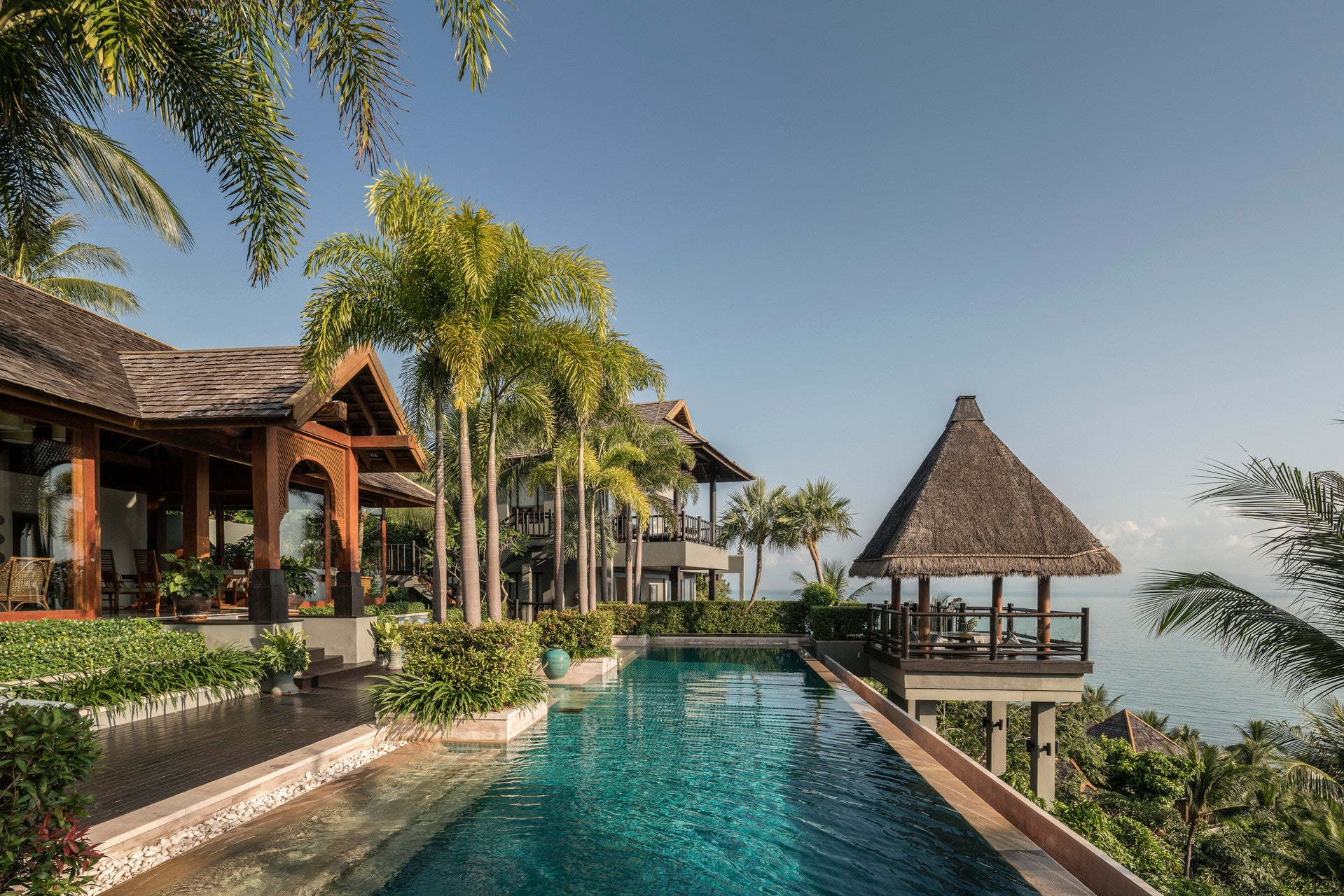 Pricey: accommodation at the Four Seasons resort costs between £1,200 and £12,000 a night