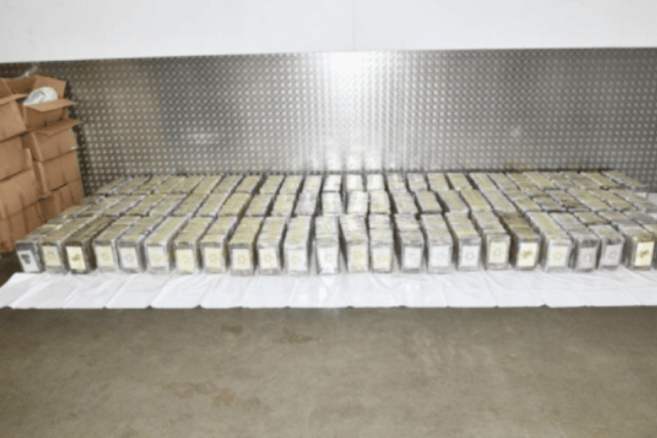Blocks of cocaine worth £80 million were discovered in a shipping container in Tilbury Docks, Essex, in December last year (NCA/PA)
