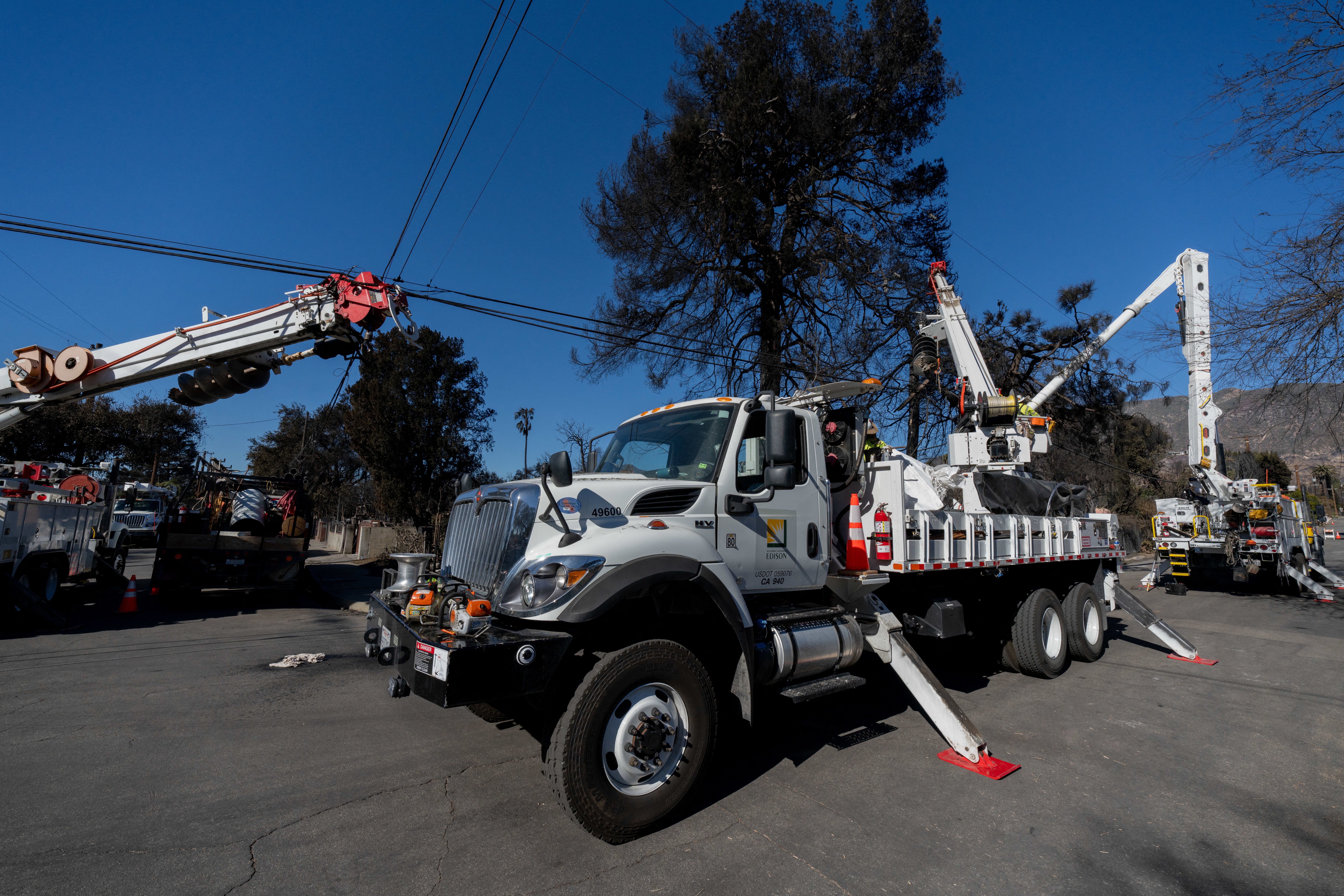 California utility Southern California Edison said Thursday that its equipment may have sparked one of the wildfires that tore through Los Angeles County last month