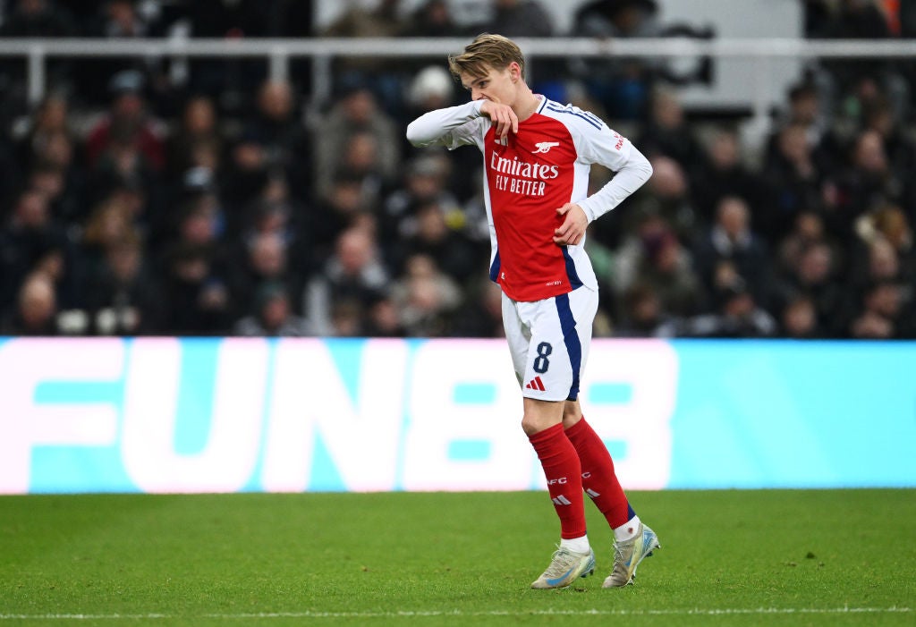 But Odegaard had missed the target a couple of moments earlier