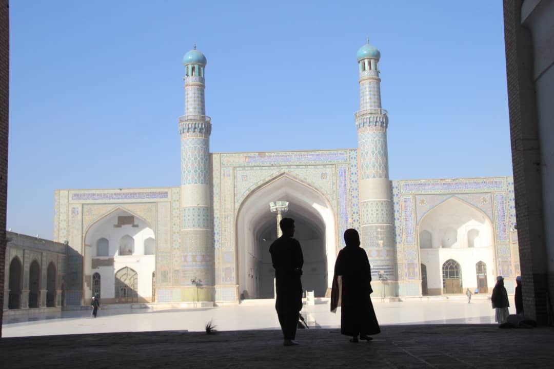 Fatima guiding in Herat, Afghanistan