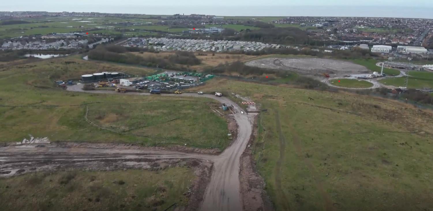 The Jameson Road landfill in Lancashire