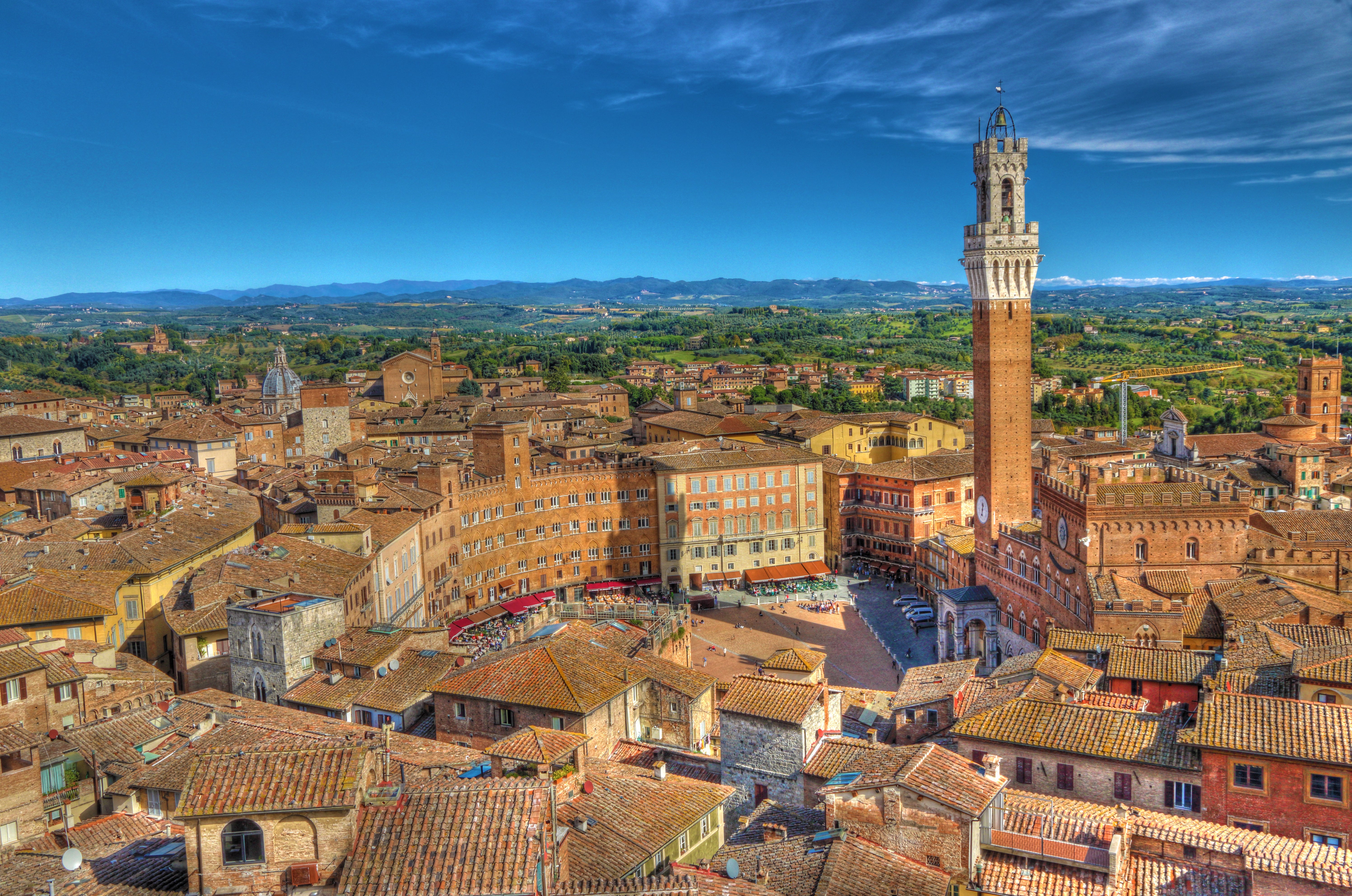 <p>The main square of Siena in Tuscany, Italy </p>