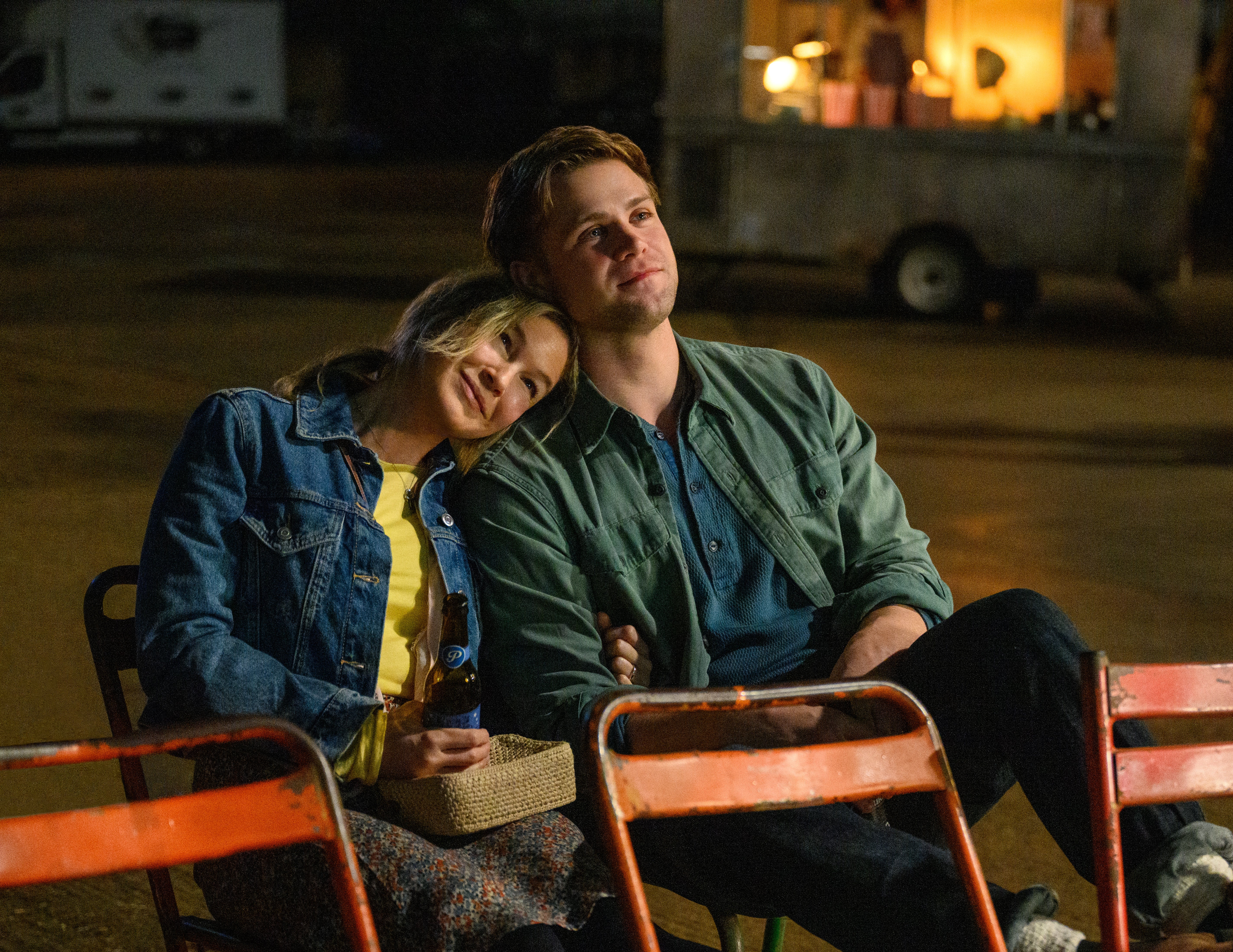 Renée Zellweger and Leo Woodall in Bridget Jones: Mad About the Boy