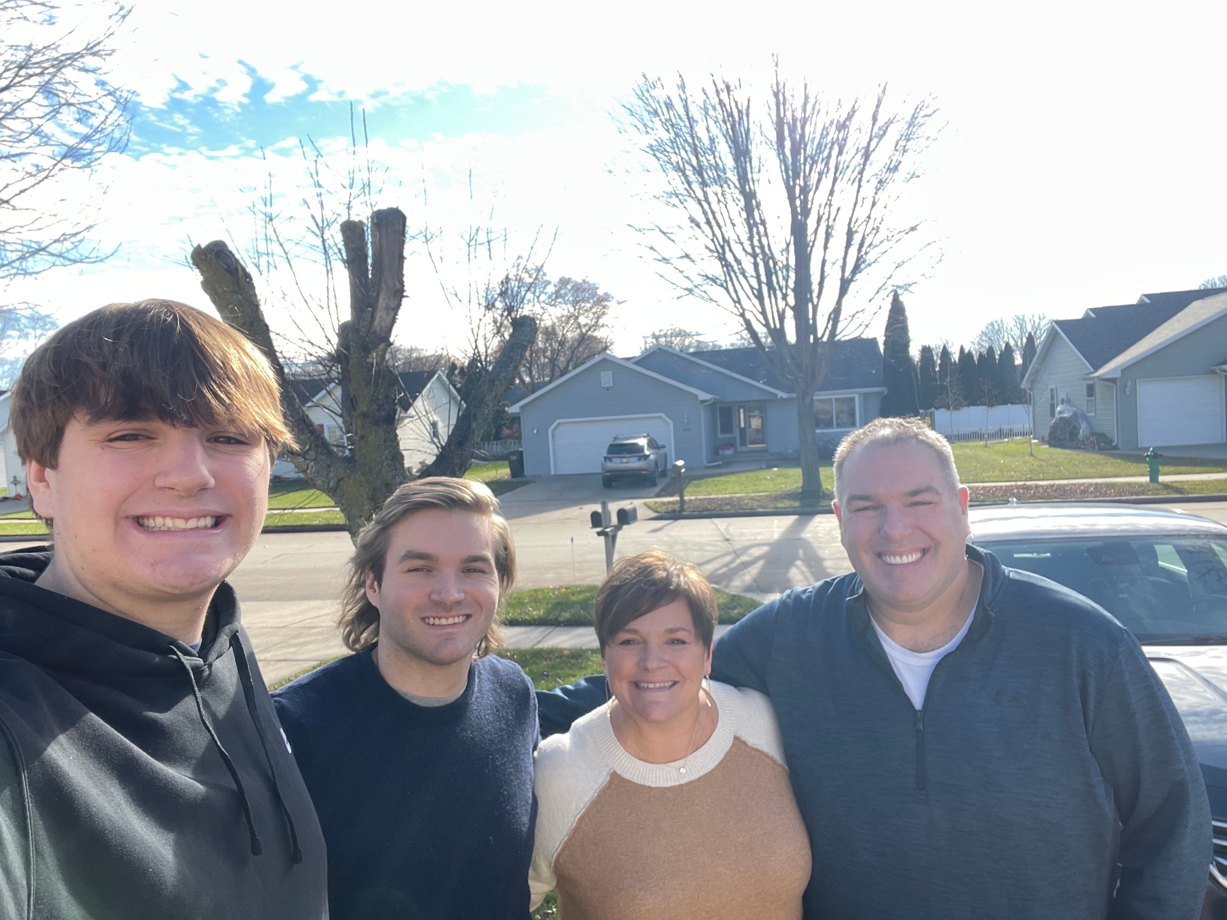 Shanon and Bill Schmidtknecht pictured with son Cole, who died after a severe asthma attack in January 2024